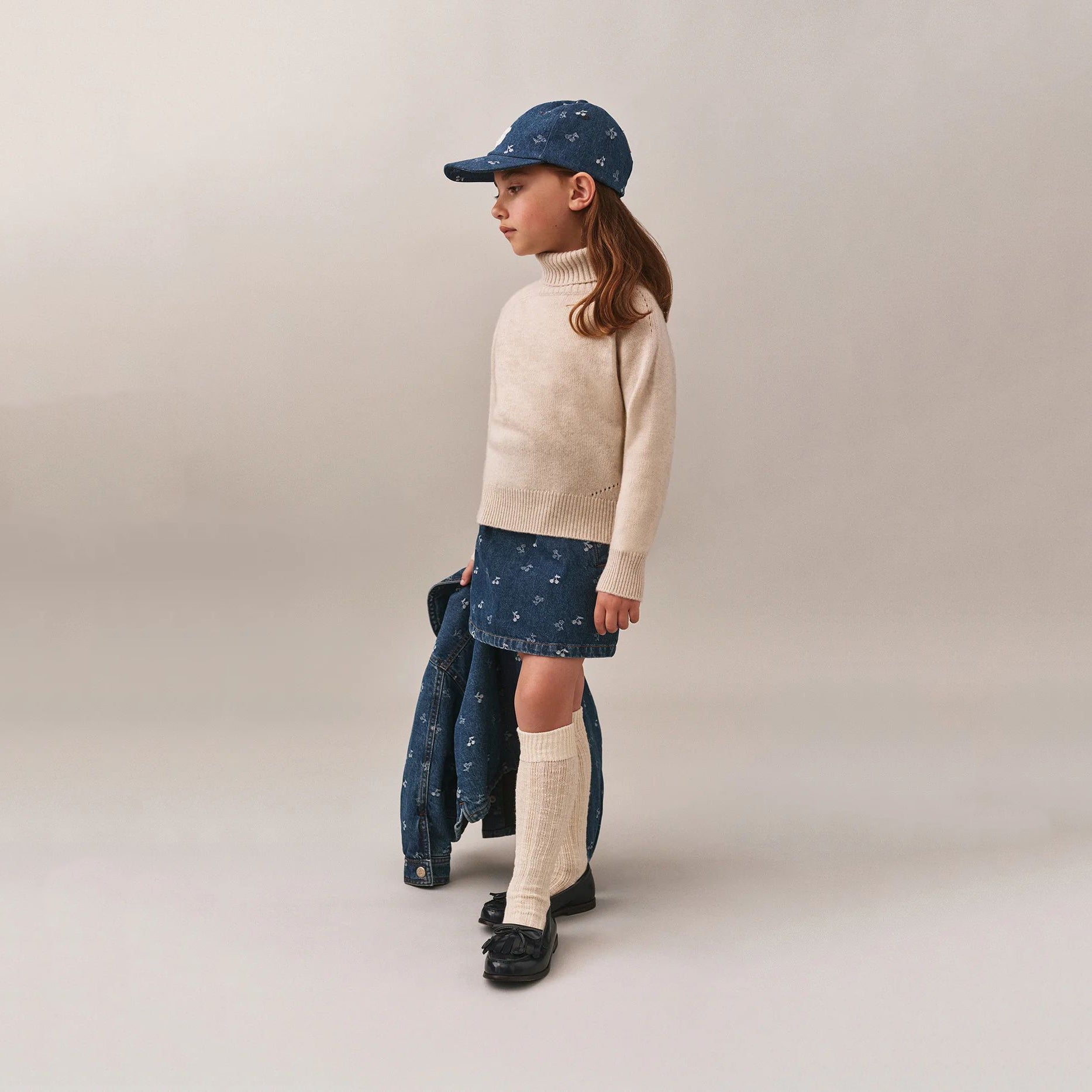 Girls Blue Denim Skirt