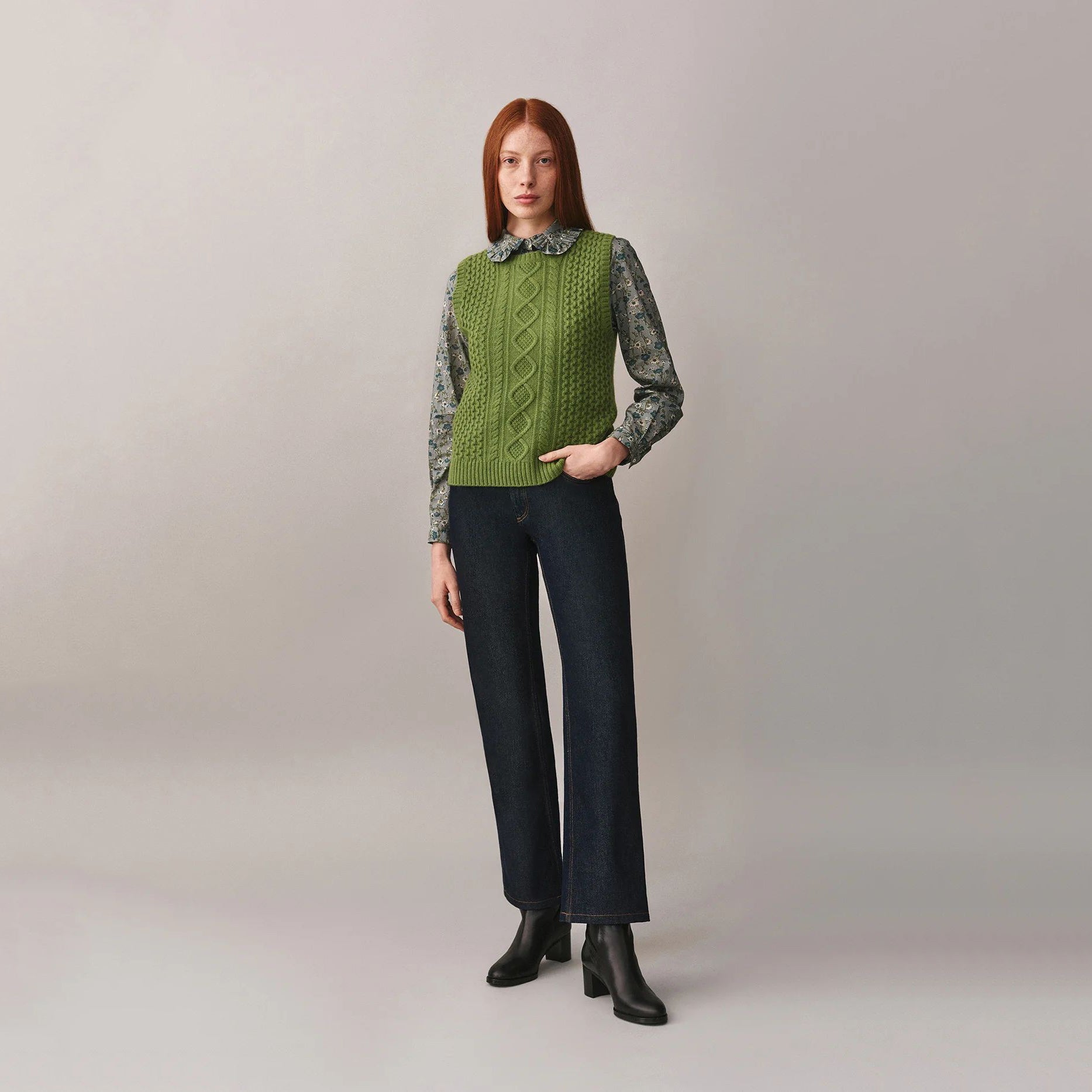 Women Dark Blue Denim Trousers