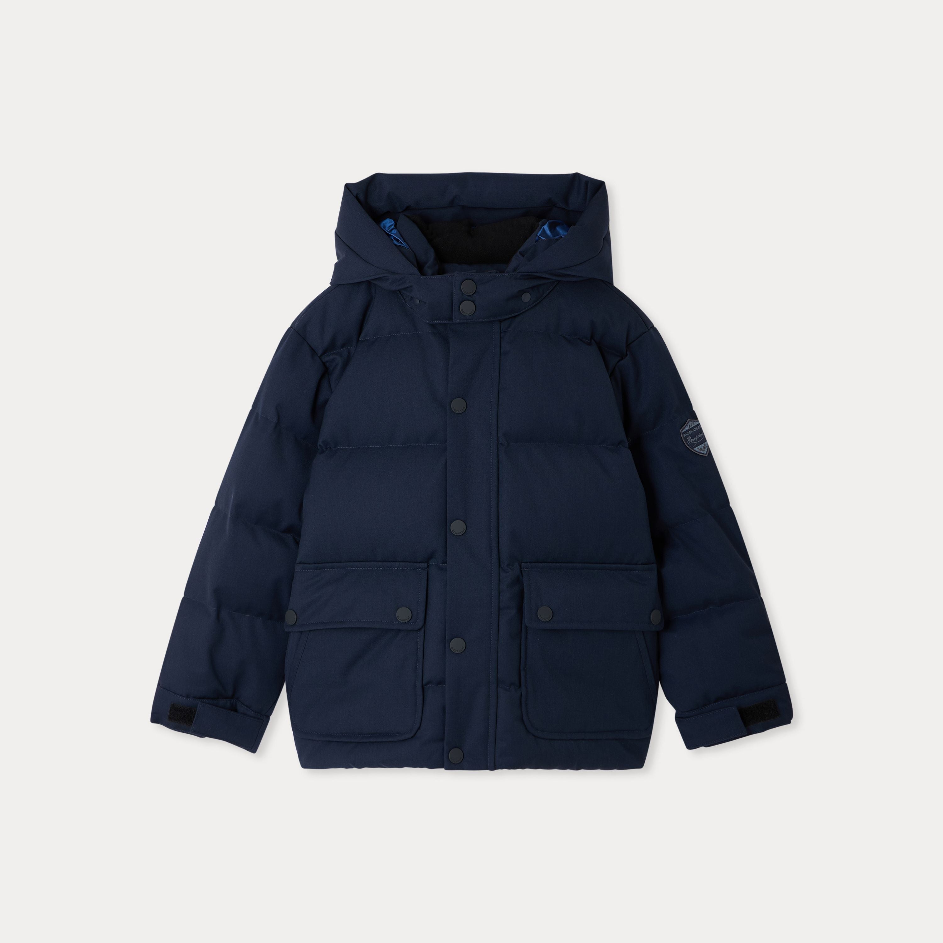 Boys Navy Padded Down Jacket