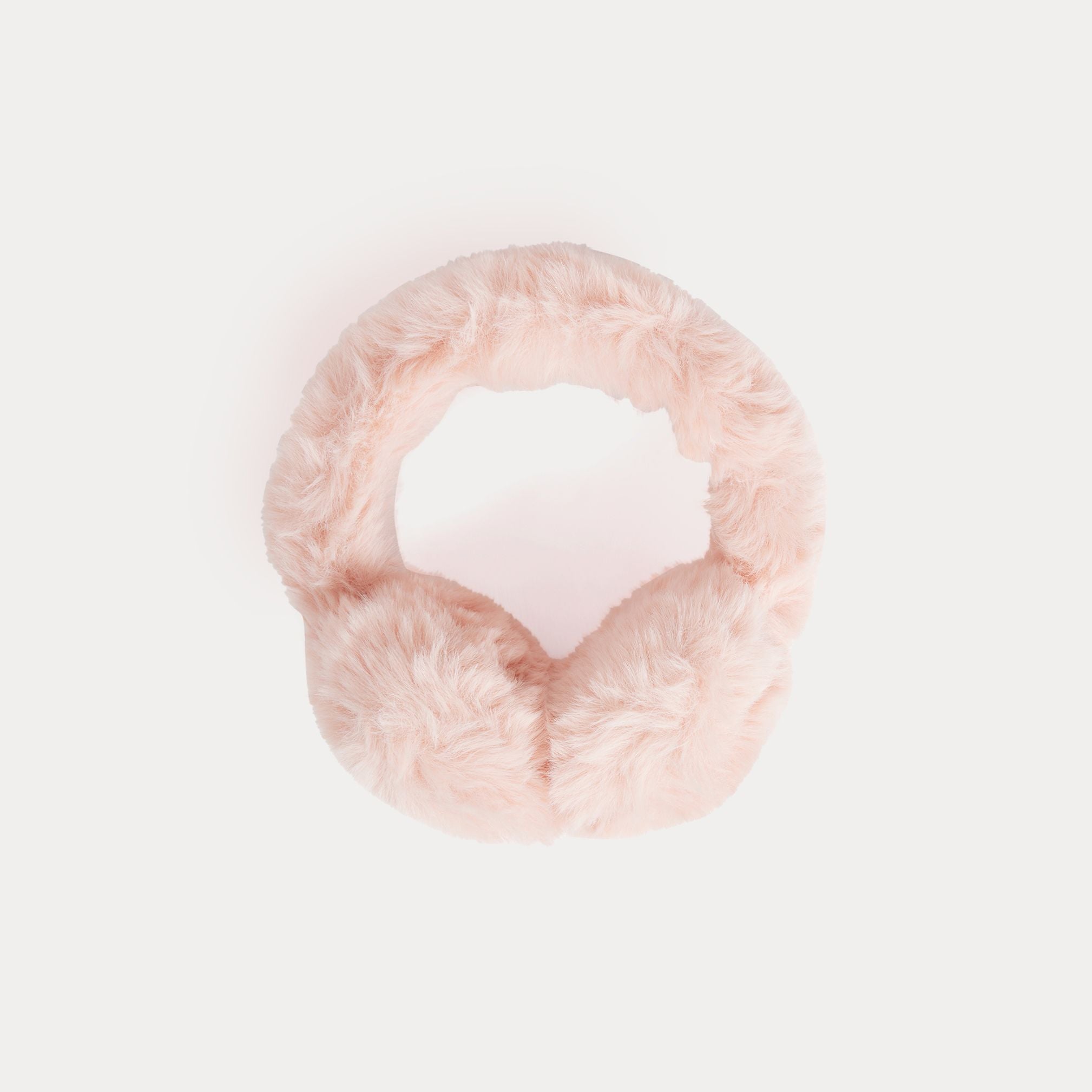 Girls Pink Plush Earmuffs