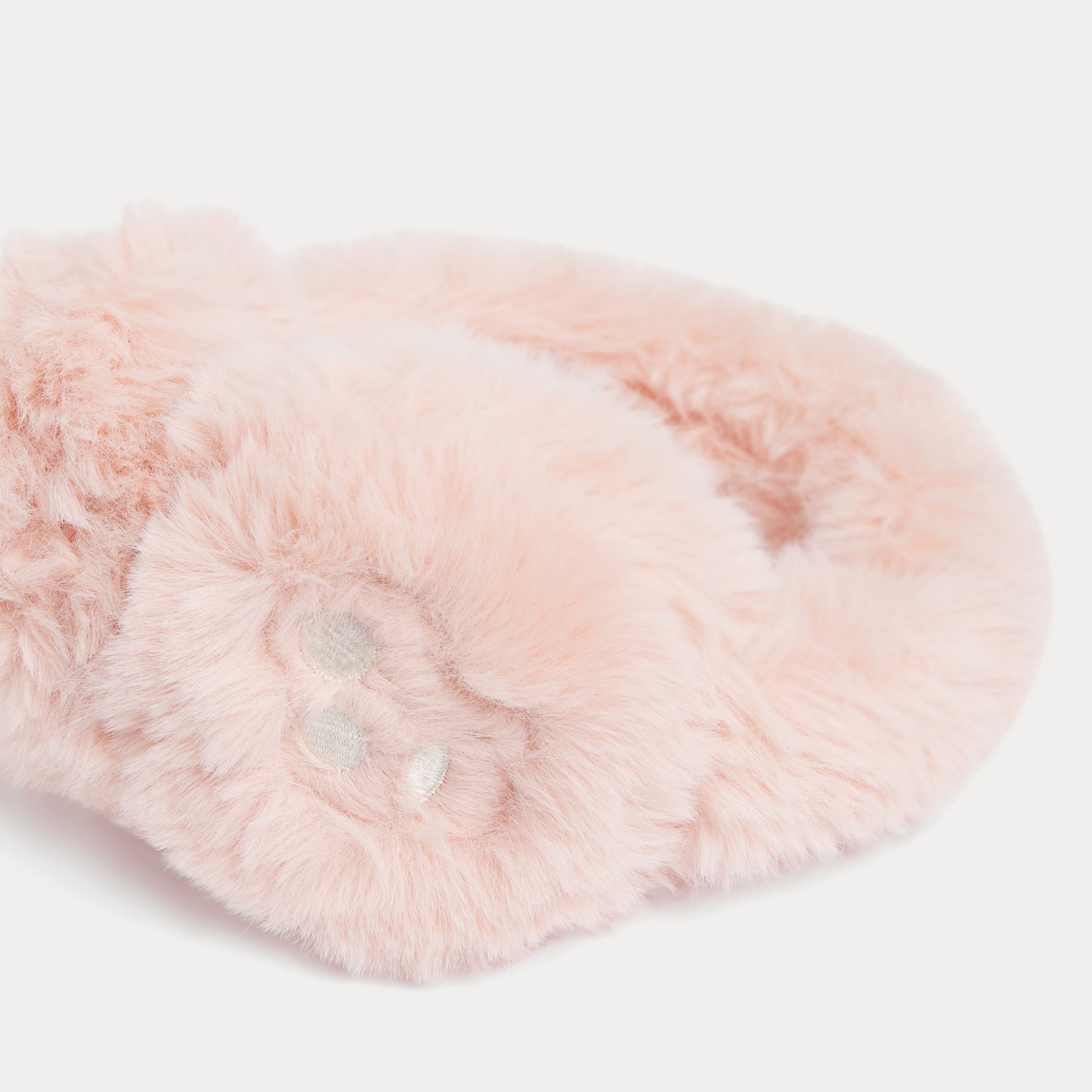 Girls Pink Plush Earmuffs
