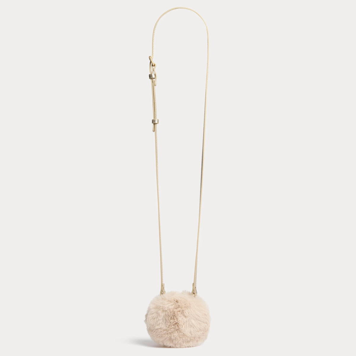Sac à bandoulière en peluche blanc pour filles