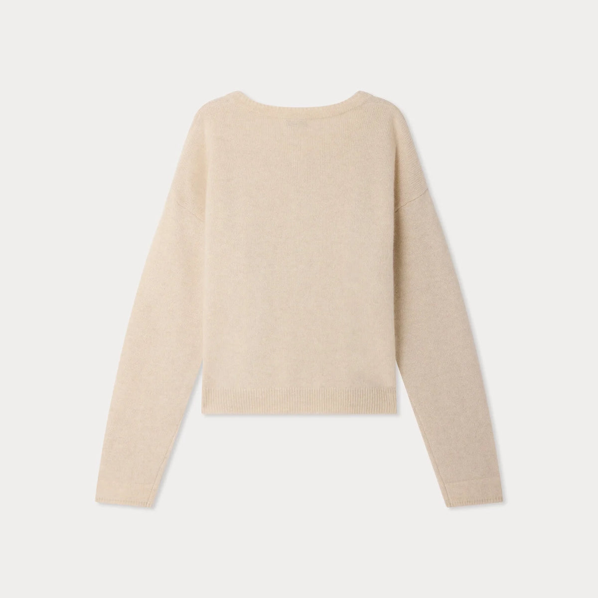 Women Beige Cashmere Cardigan