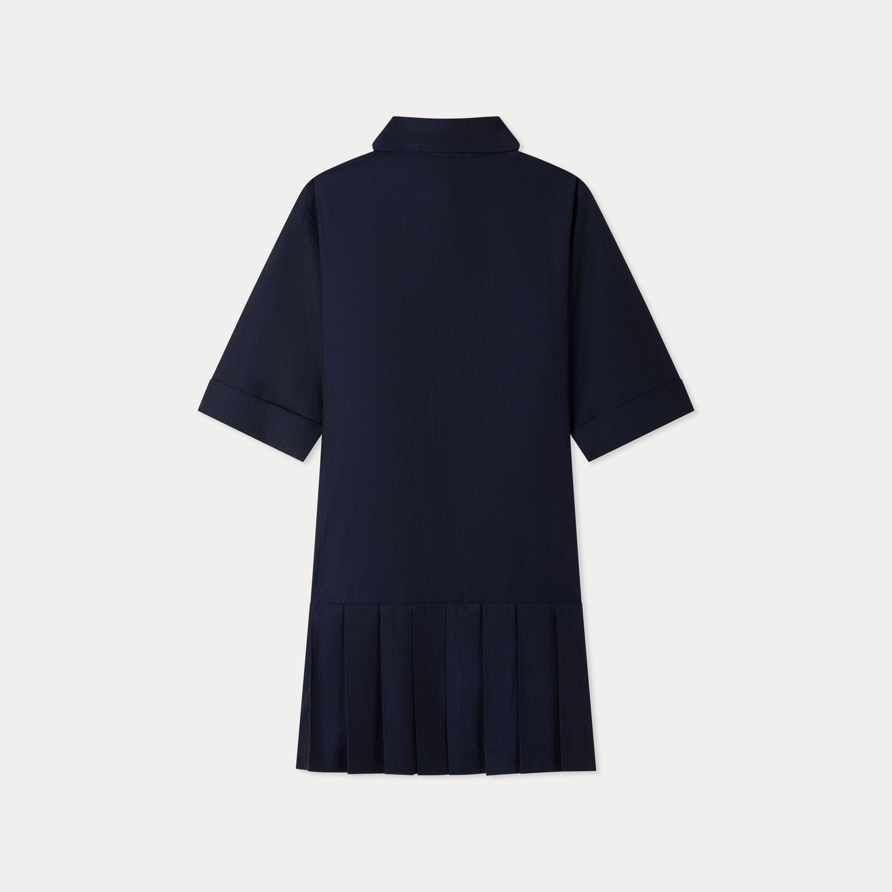 Robe en coton bleu marine pour filles