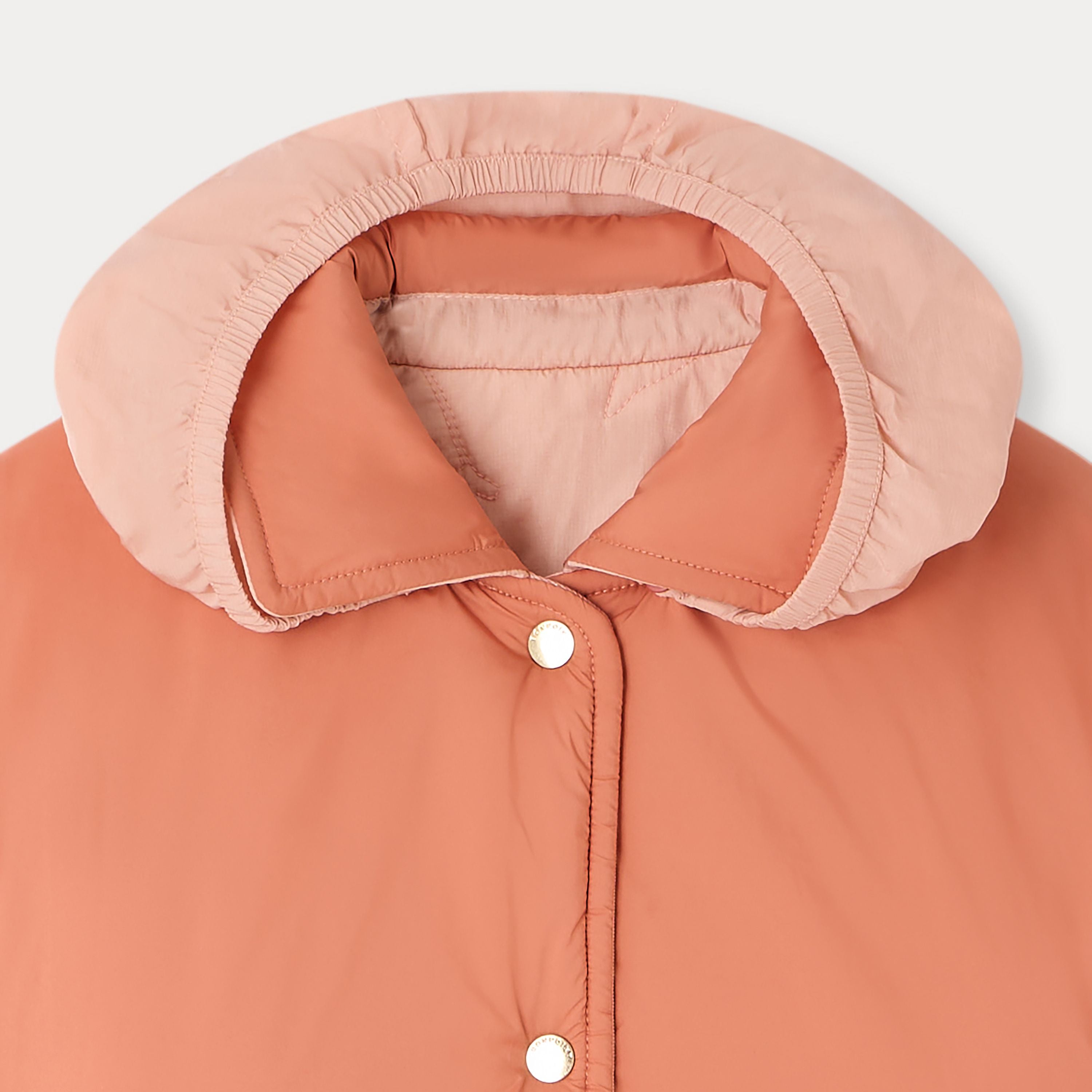 Girls Pink Reversible Padded Jacket