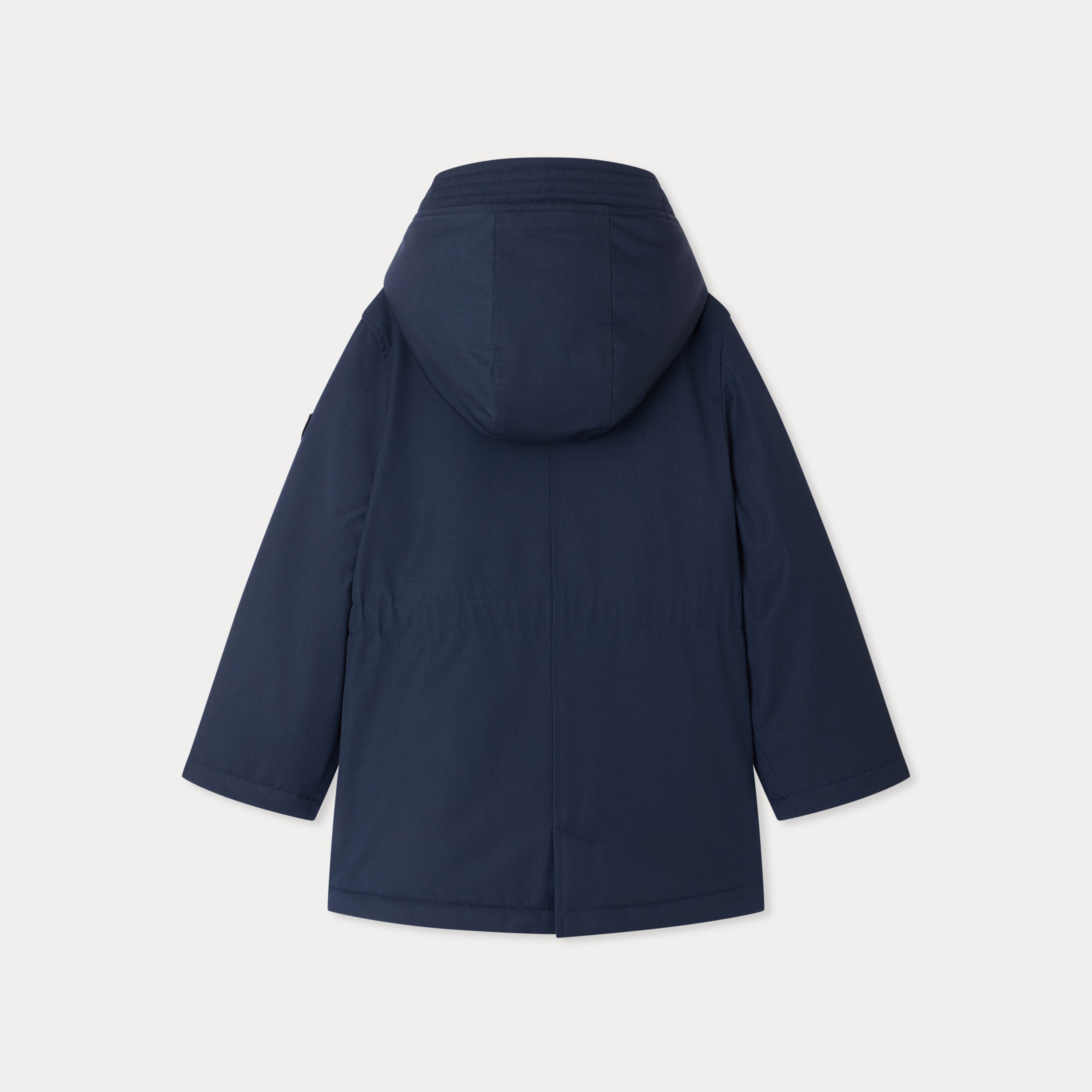 Manteau à capuche bleu marine pour fille