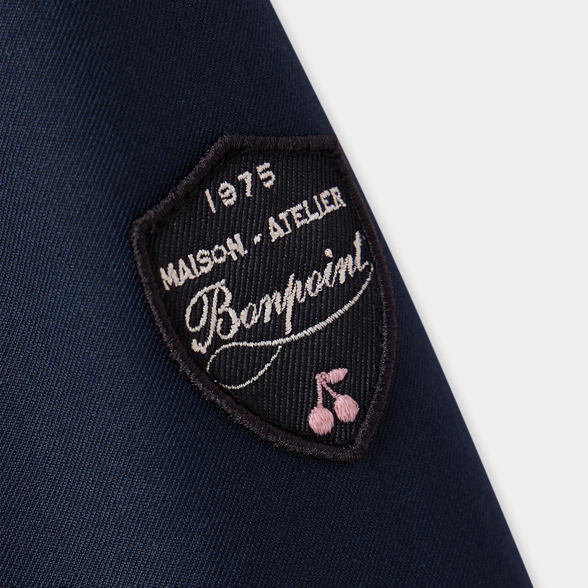 Manteau à capuche bleu marine pour fille
