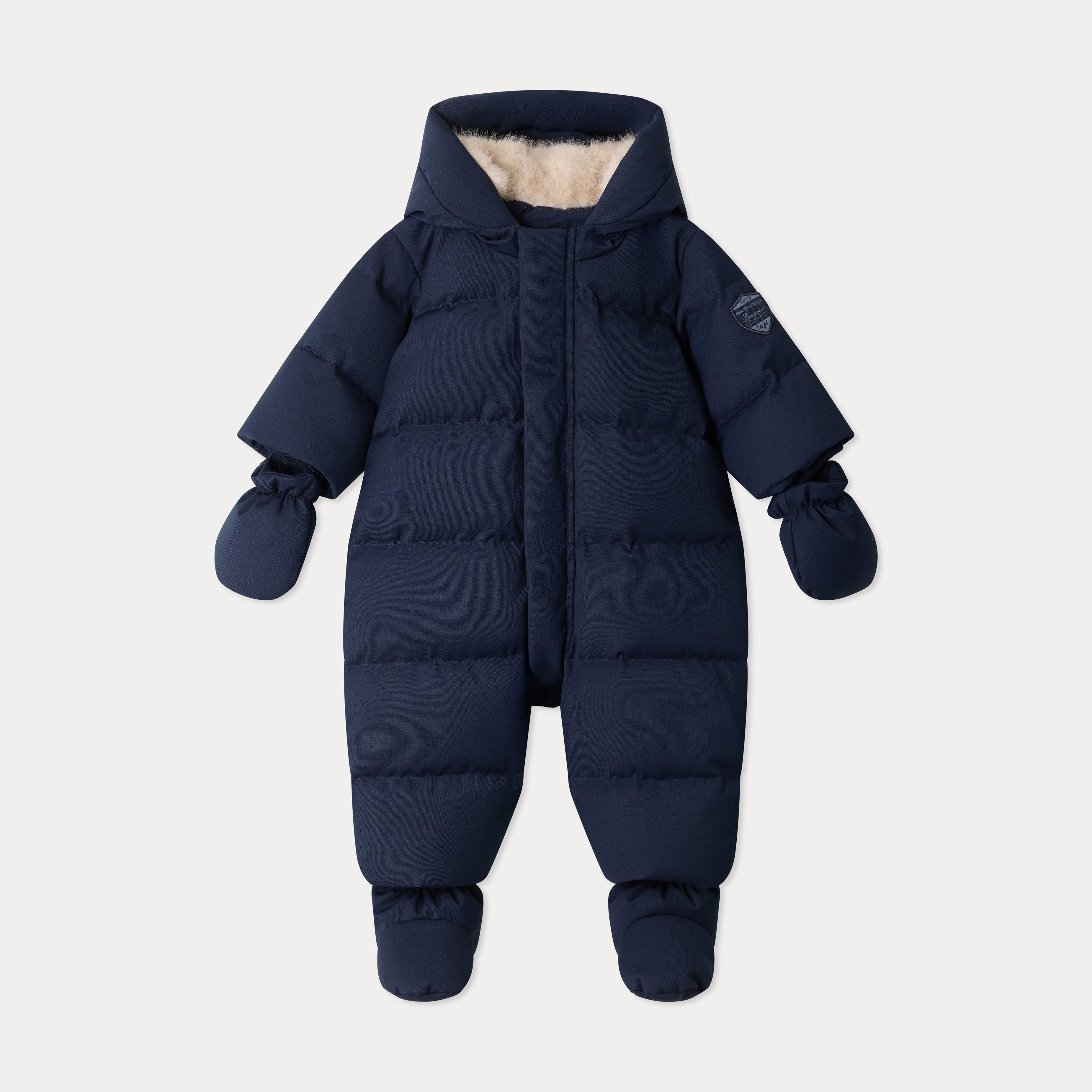 Combinaison matelassée bleu marine pour bébés garçons