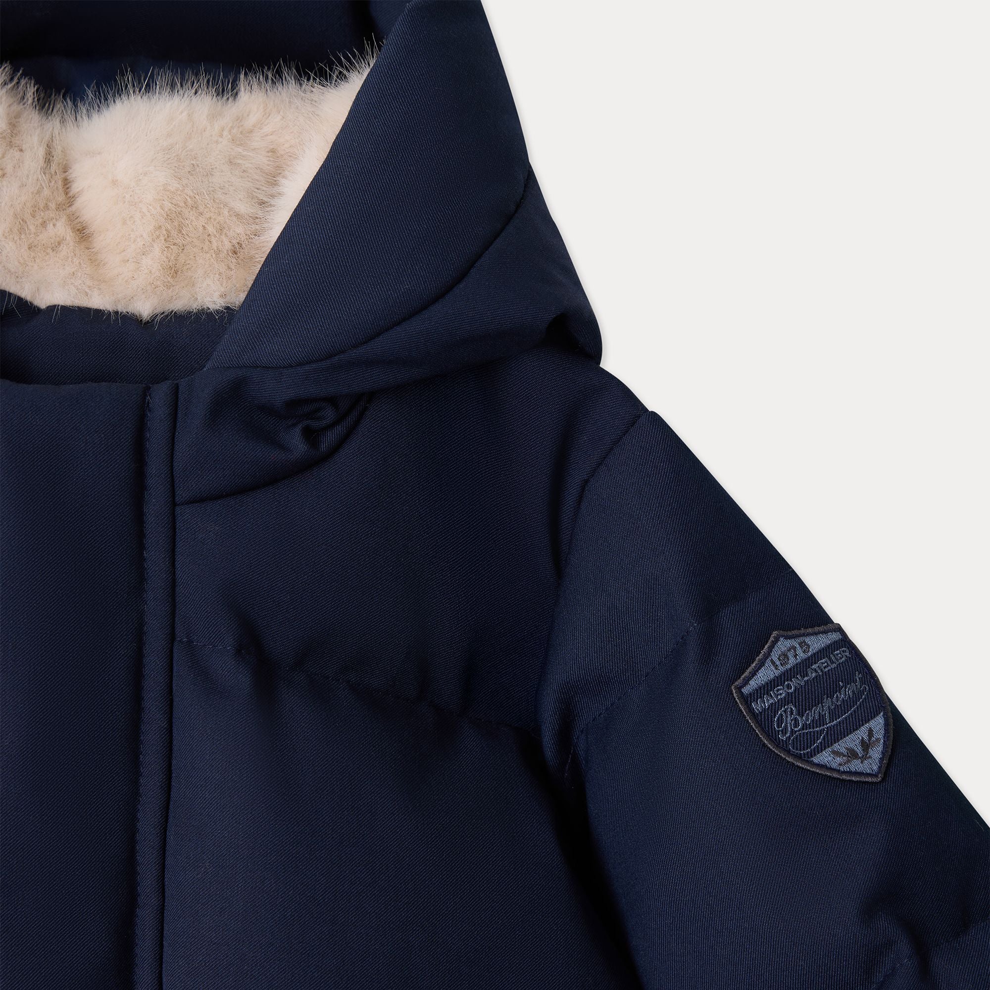 Combinaison matelassée bleu marine pour bébés garçons