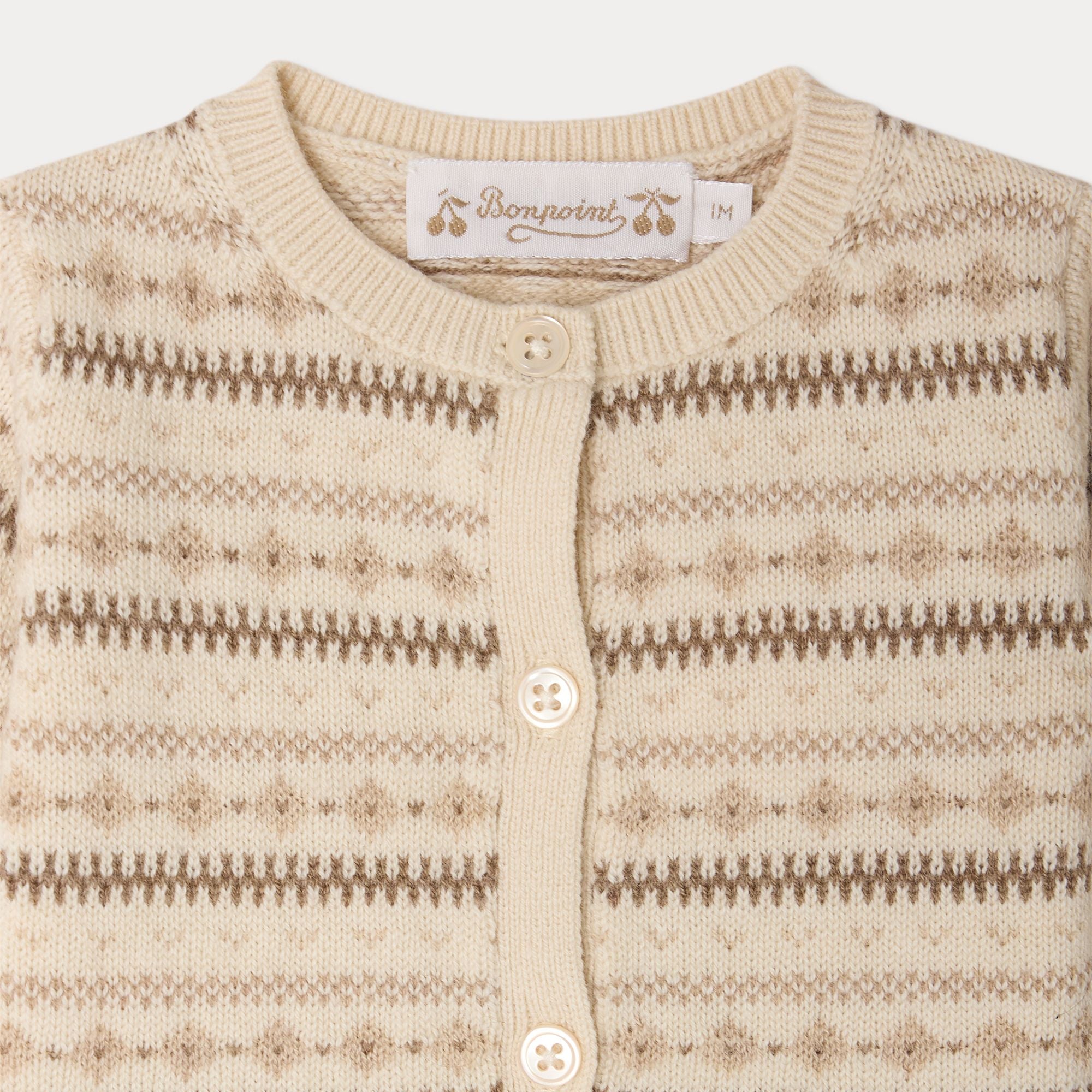 Baby Boys & Girls Beige Wool Knit Set