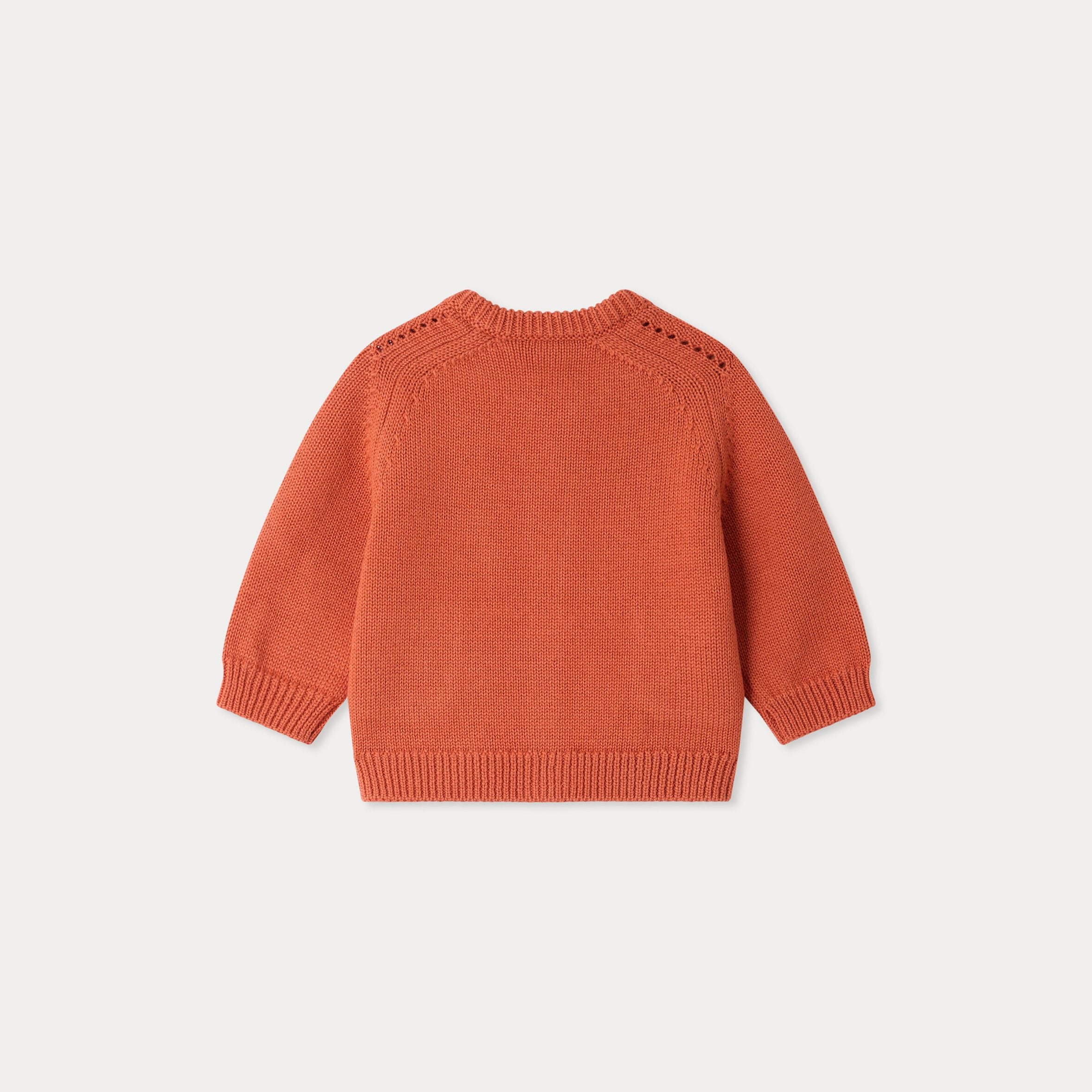 Baby Girls Apricot Wool Knit Cardigan