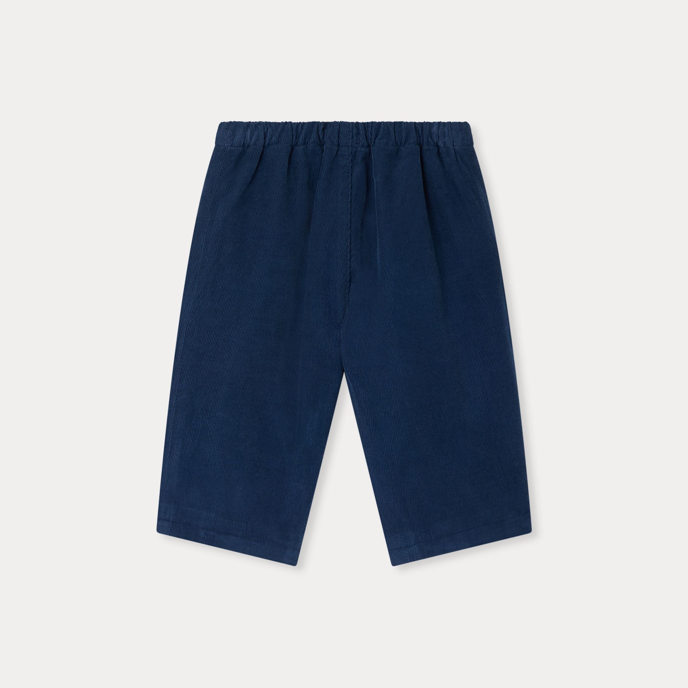 Pantalons en coton bleu foncé pour bébés garçons et filles