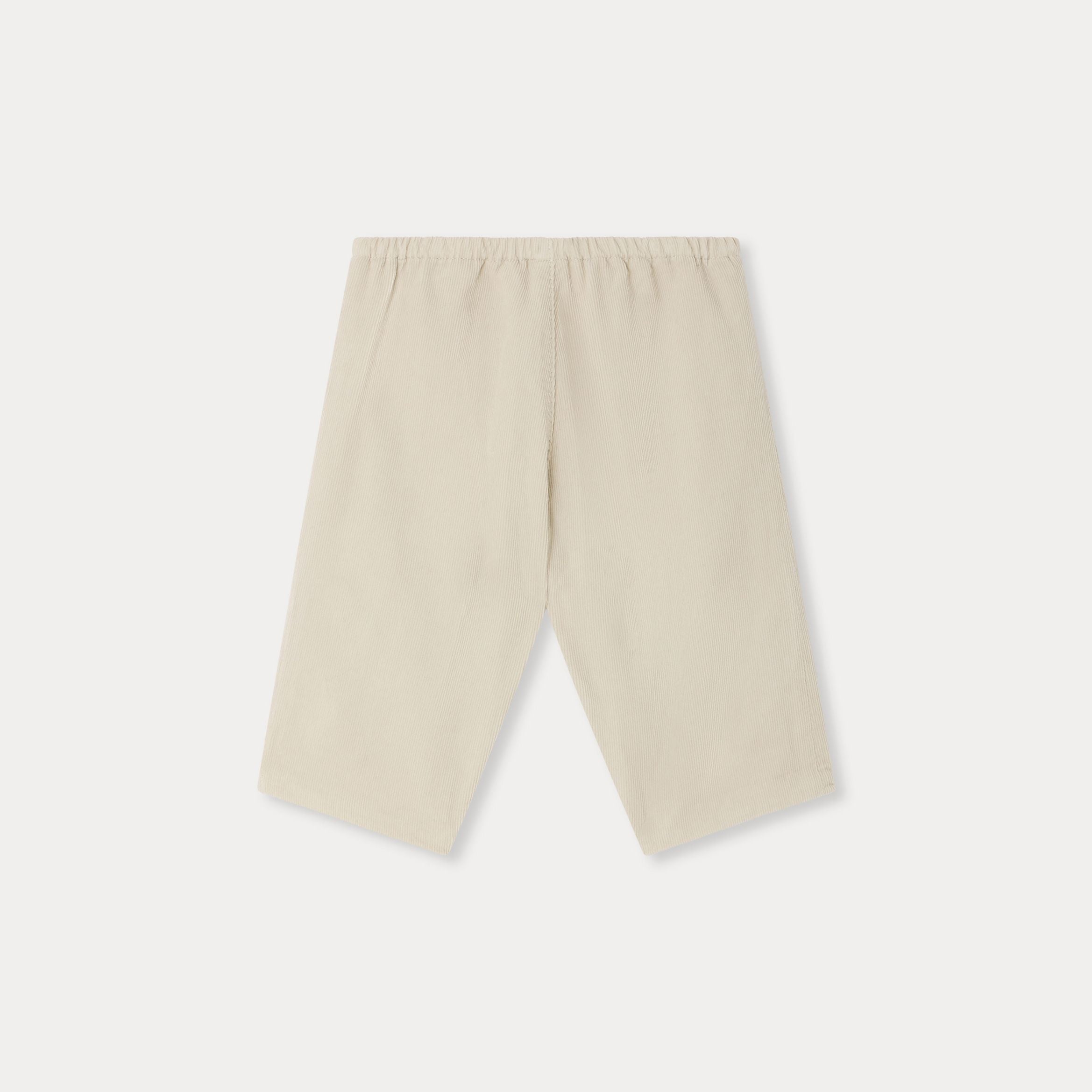 Baby Boys & Girls Ivory Corduroy Trousers