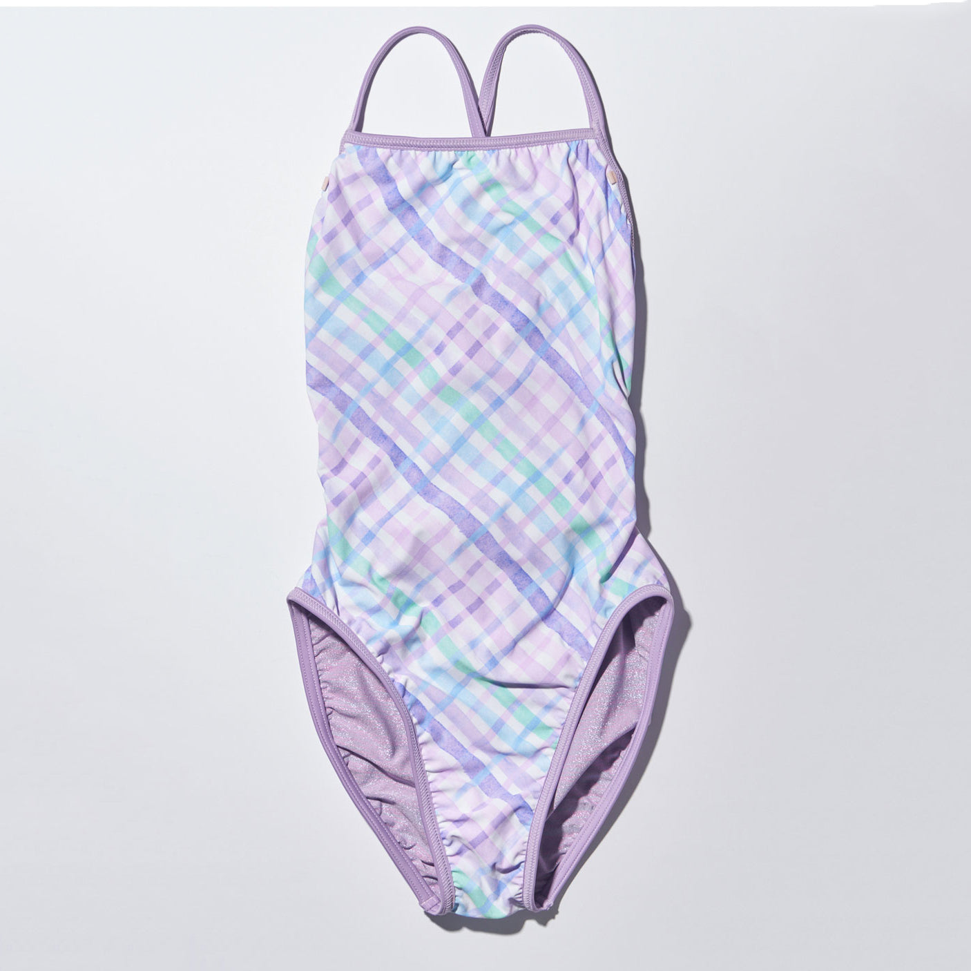Women Purple Reversible Professional Swimsuit