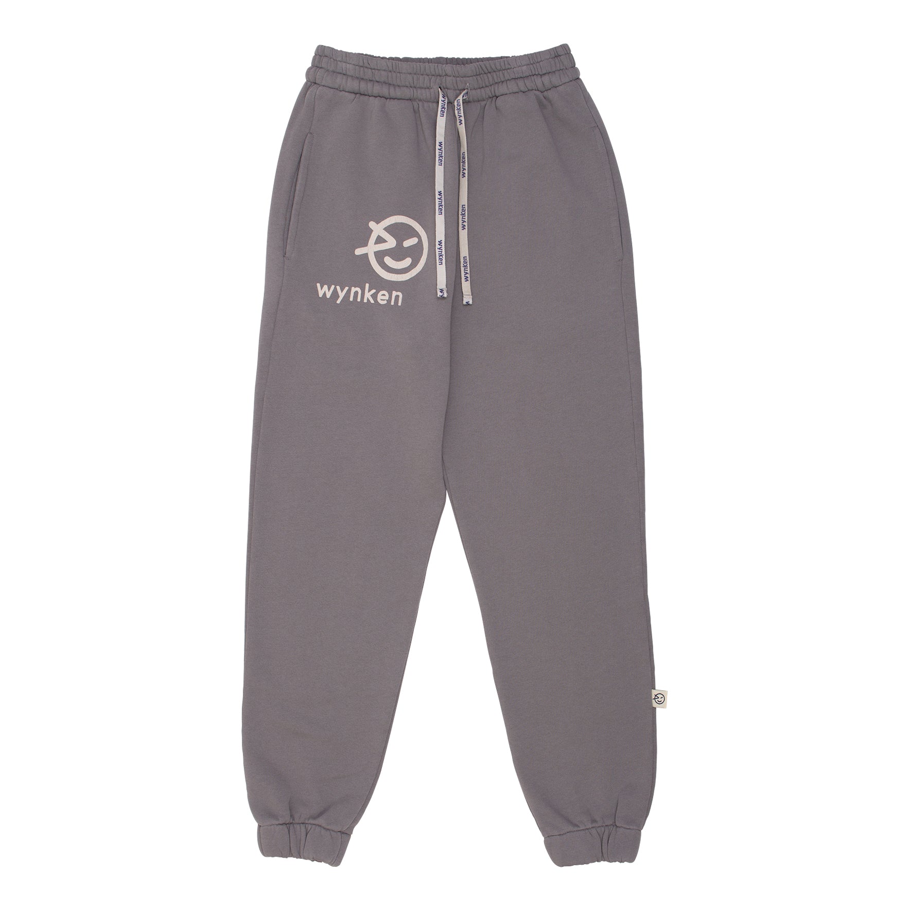 Boys & Girls Grey Logo Cotton Trousers