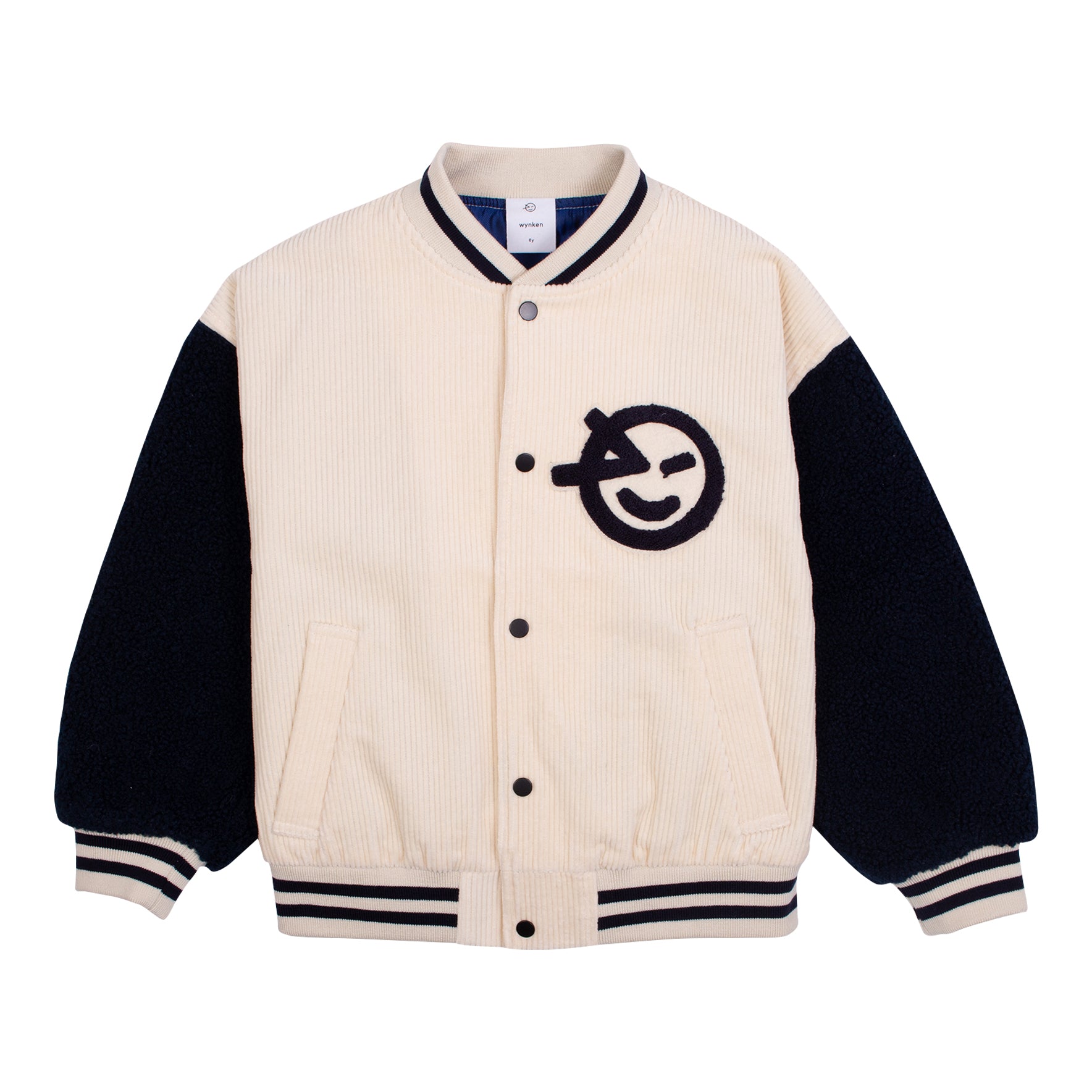 Boys & Girls White Logo Jacket