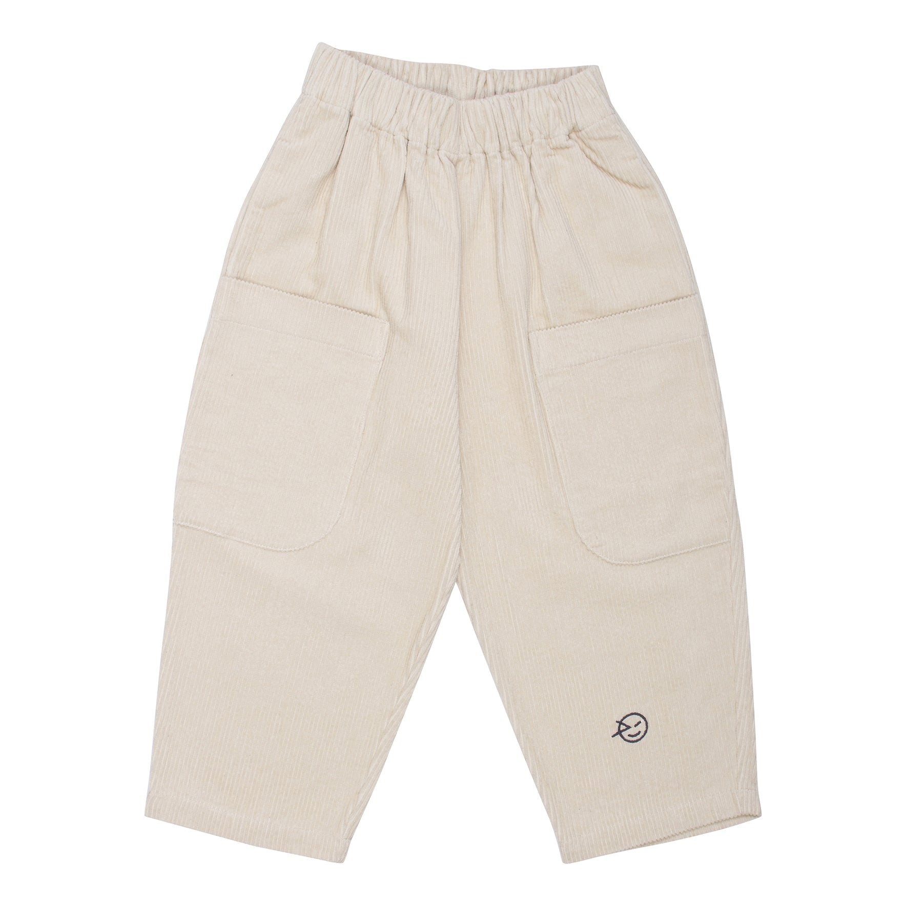 Boys & Girls White Corduroy Trousers