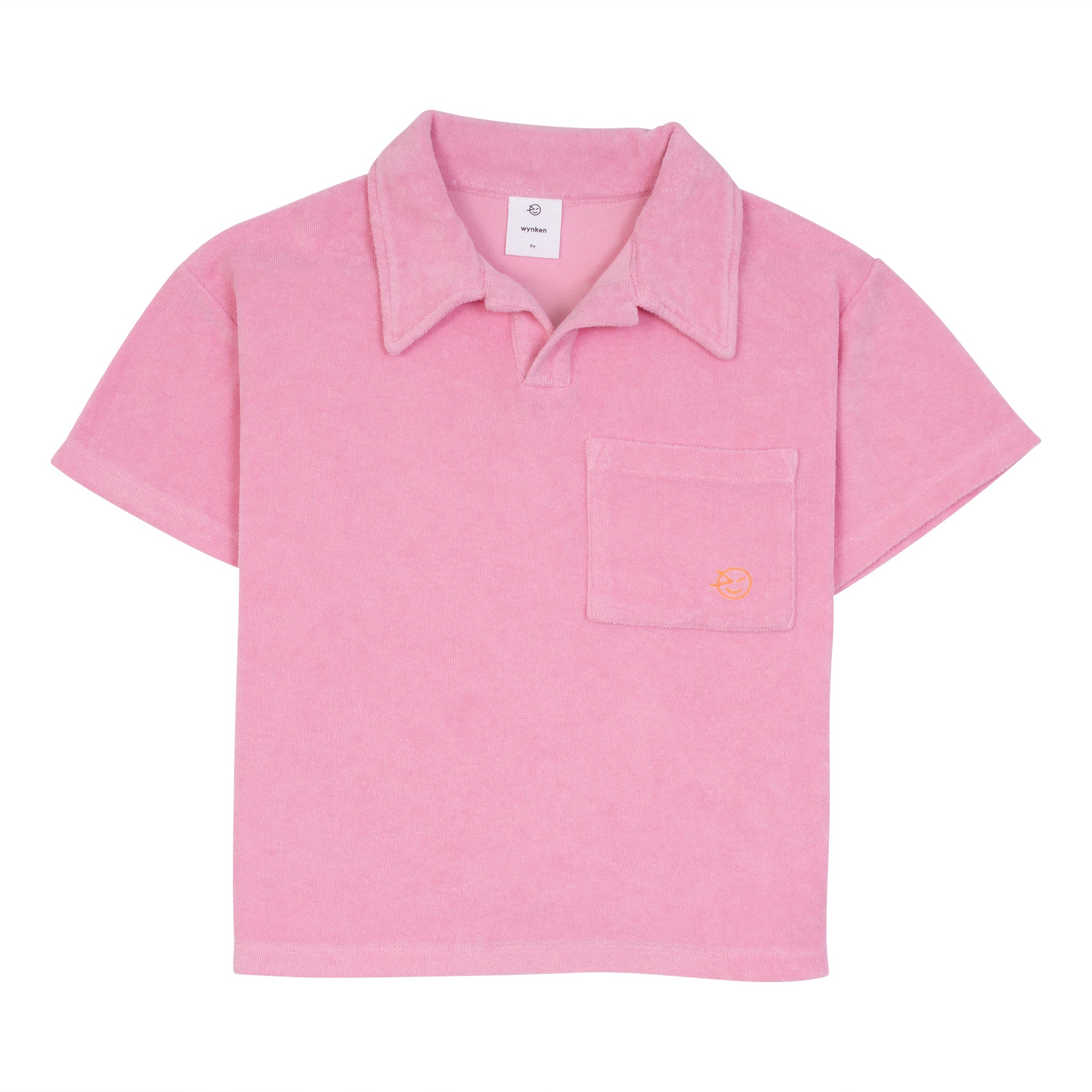 Boys & Girls Pink Cotton Polo Shirt