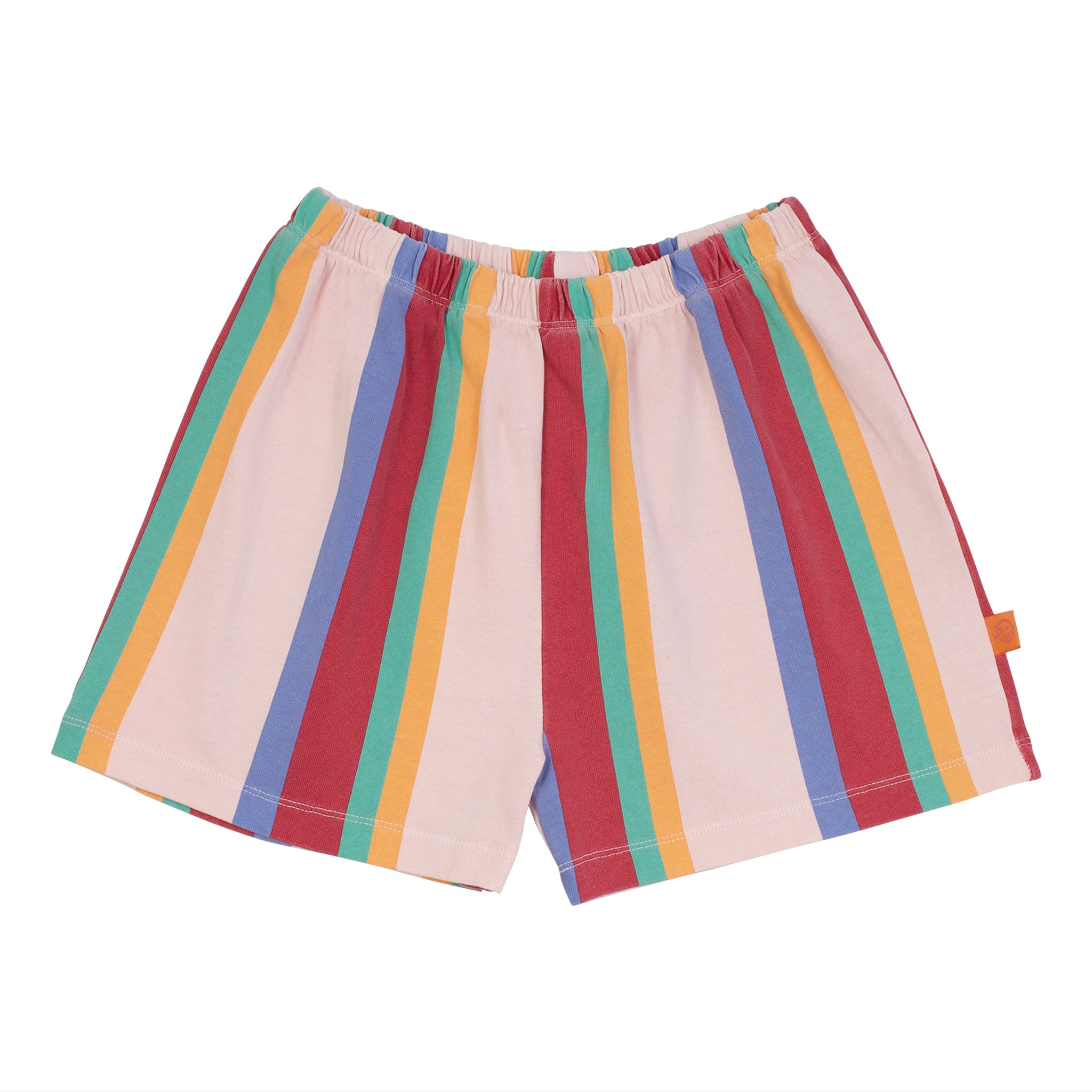 Boys & Girls Multicolor Stripes Cotton Shorts