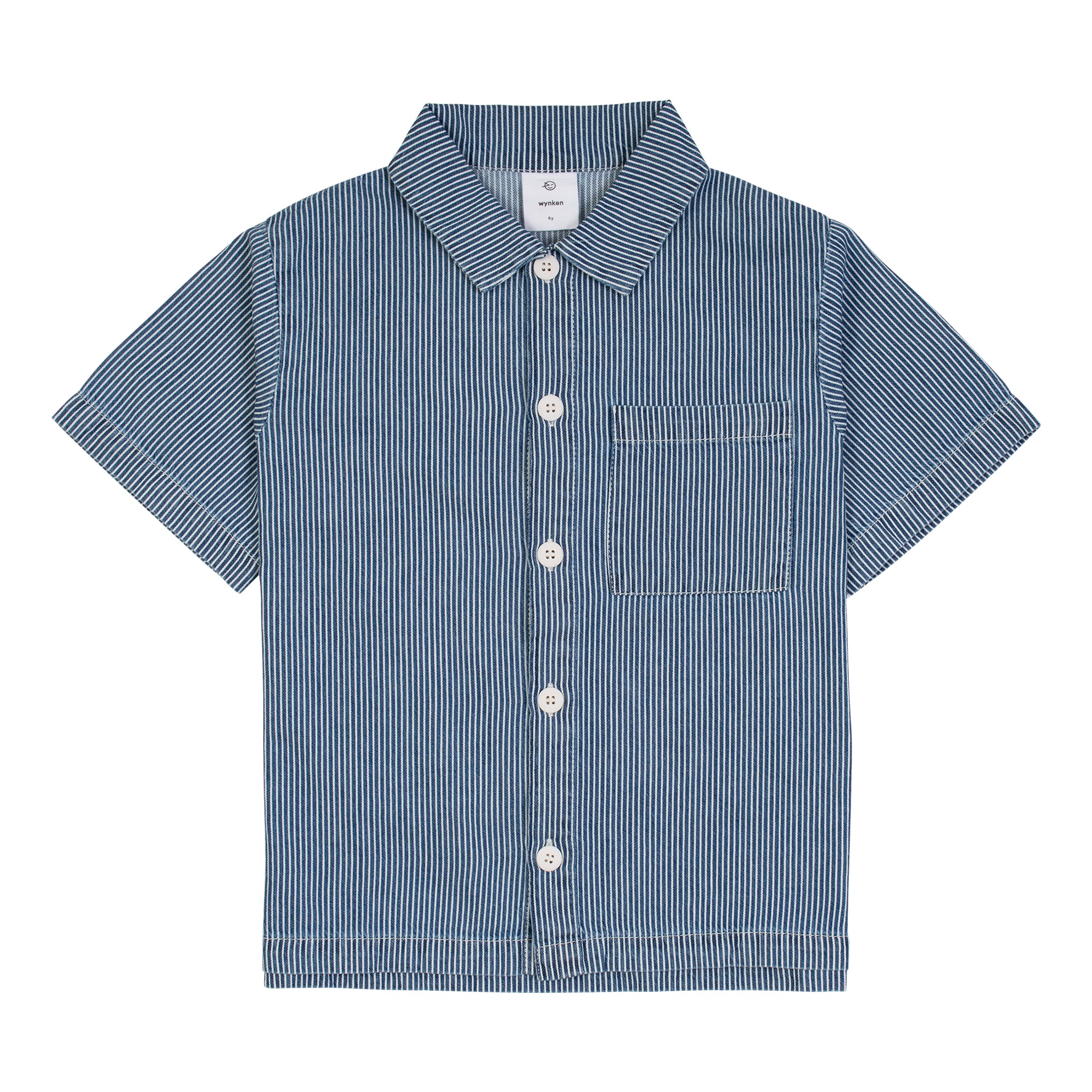 Boys & Girls Blue Stripes Cotton Shirt