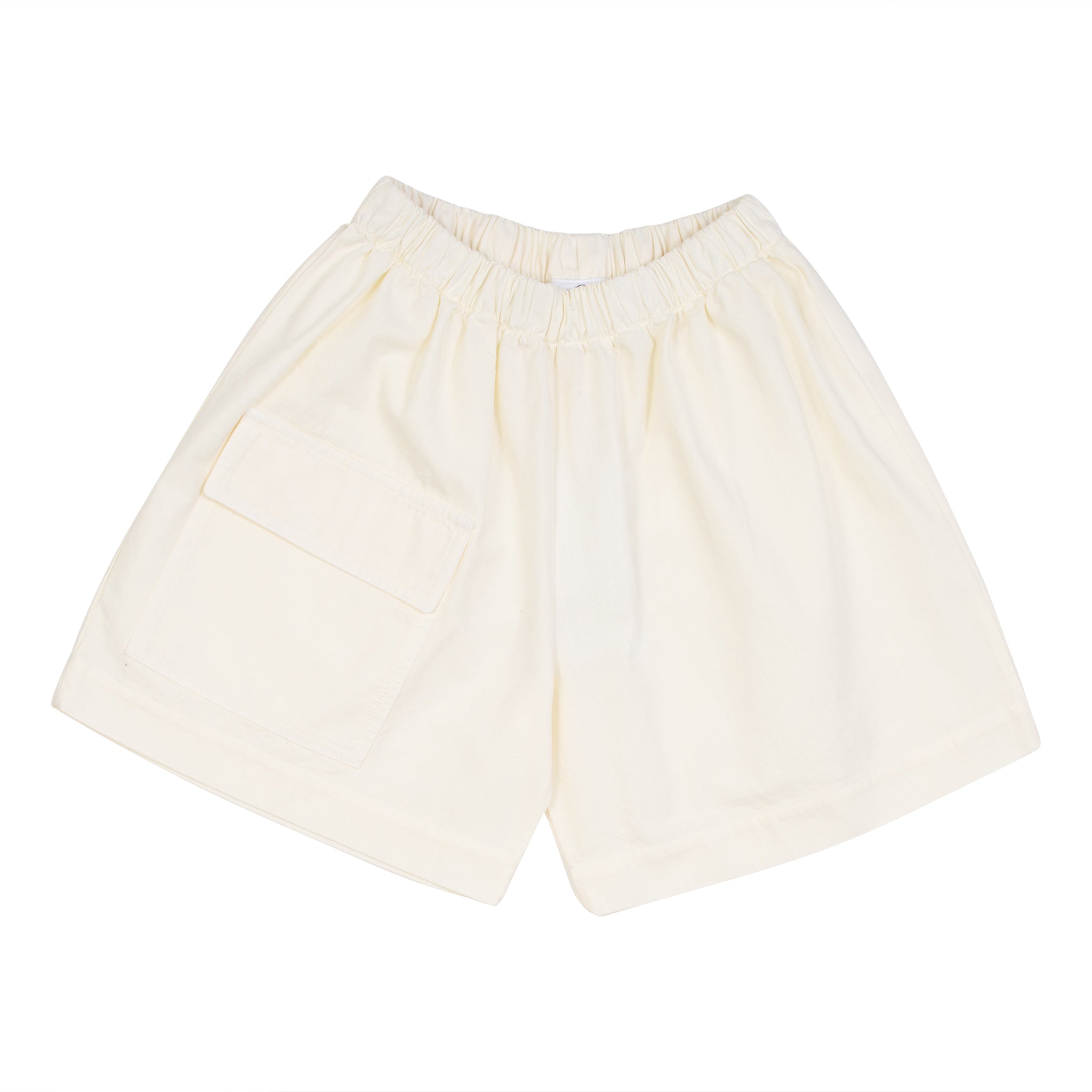 Boys & Girls White Cotton Shorts