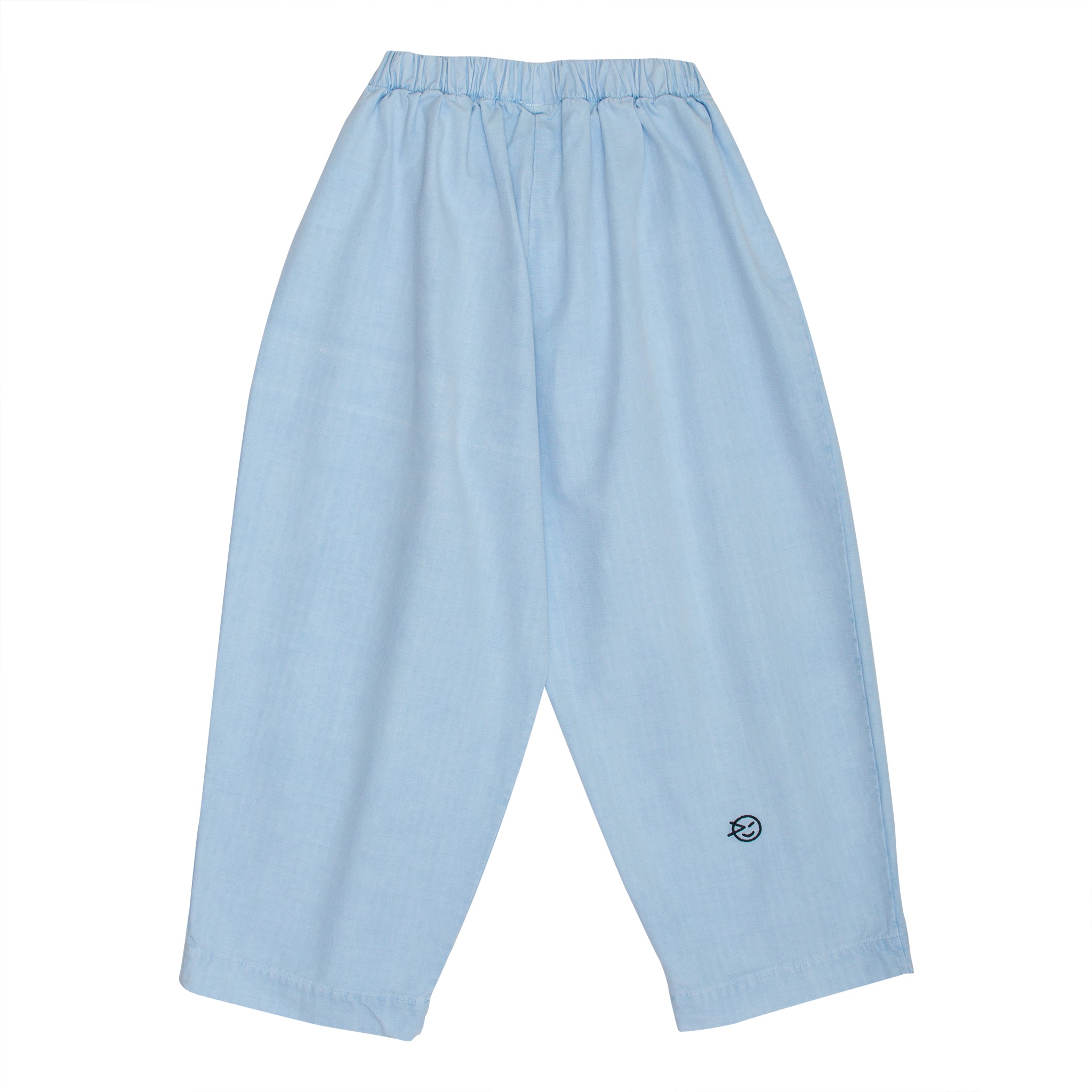 Boys & Girls Light Blue Cotton Trousers