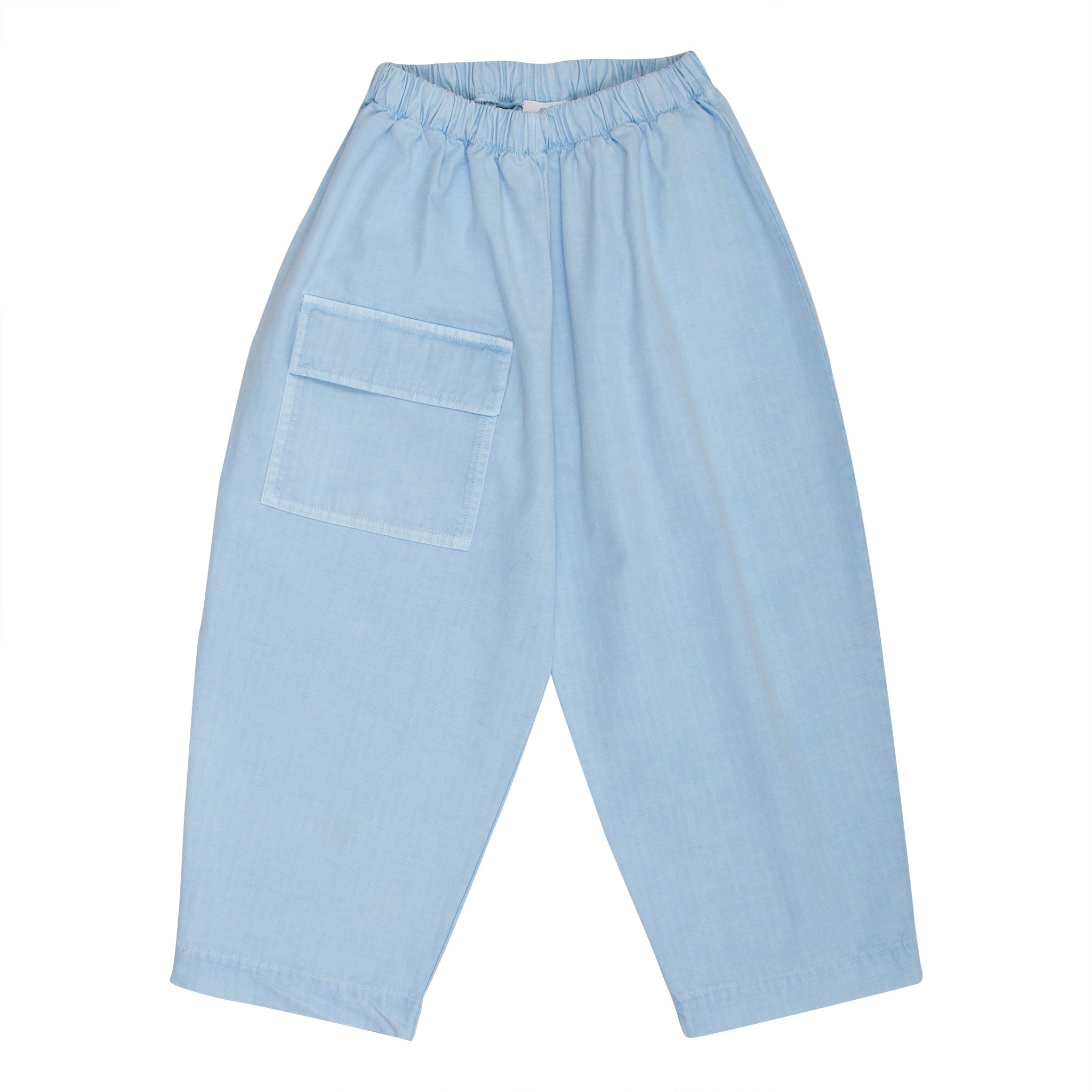 Boys & Girls Light Blue Cotton Trousers