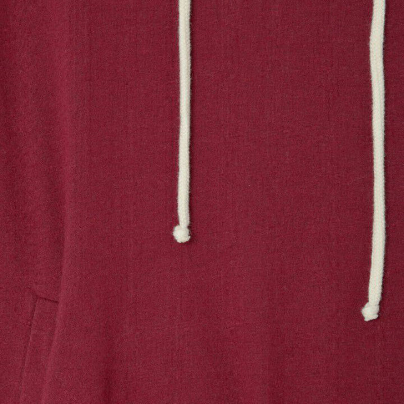 Women Wine Red Hooded Sweatshirt