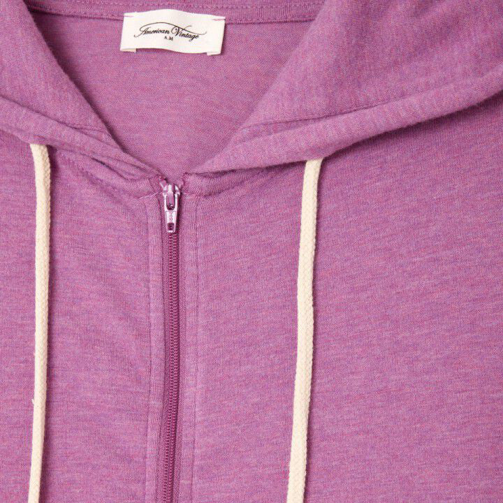 Women Purple Zip-Up Top