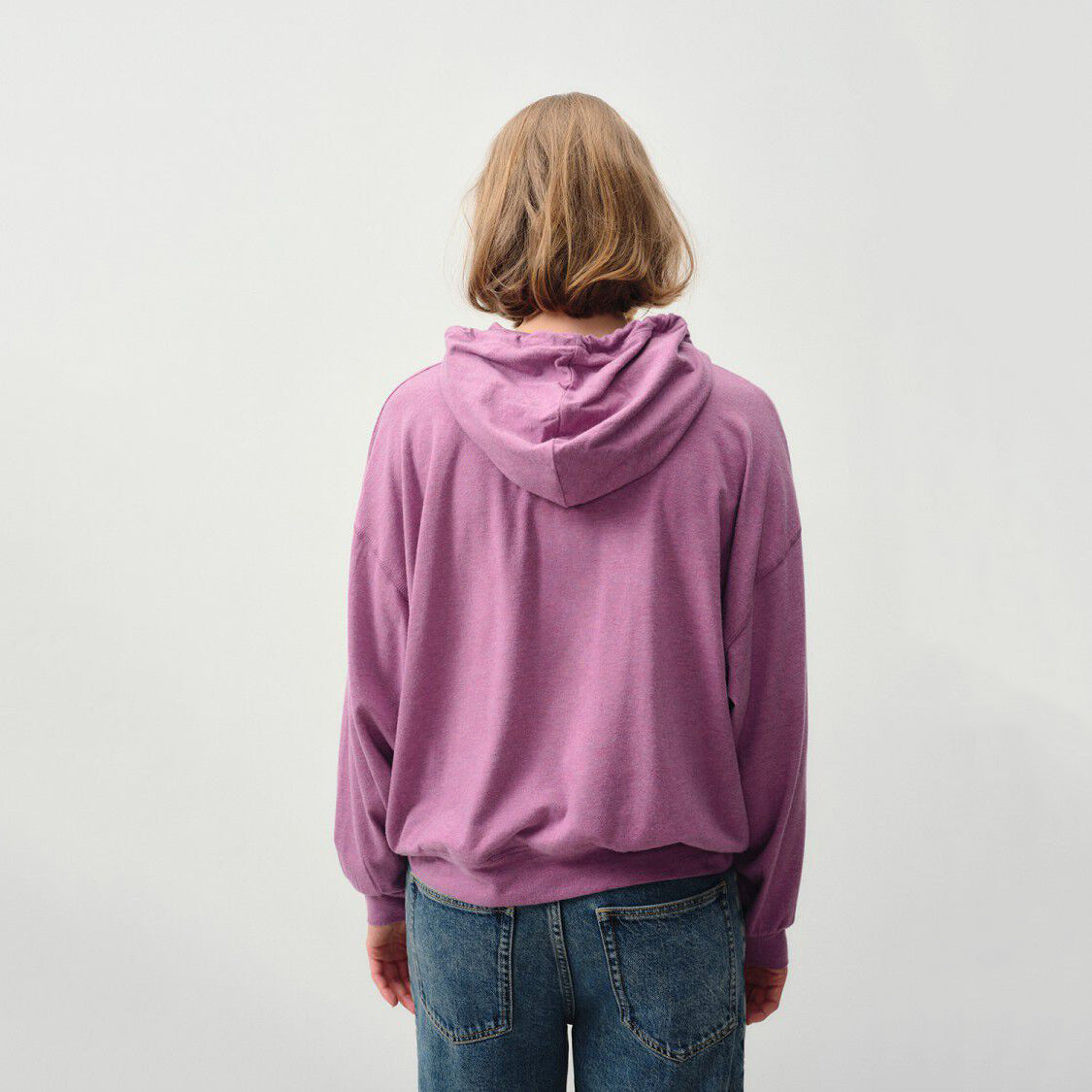 Women Purple Zip-Up Top