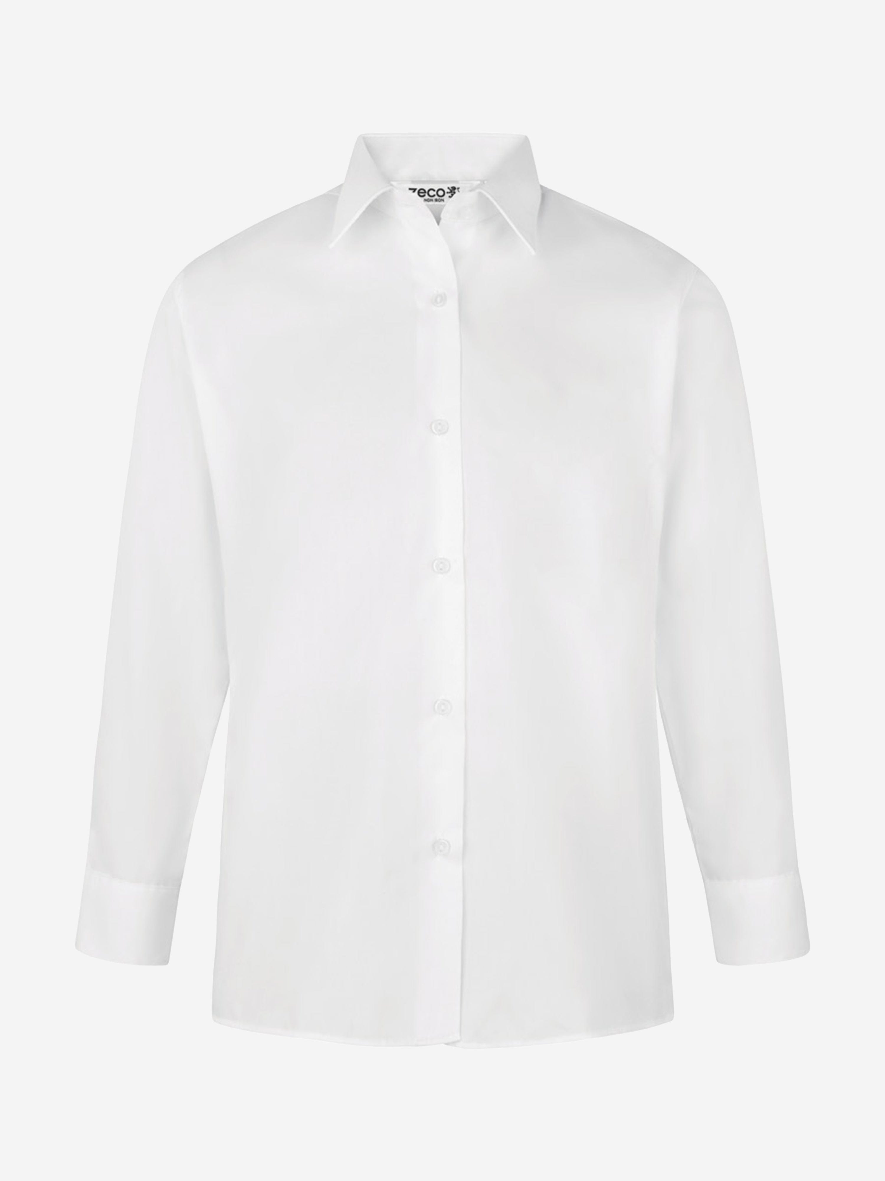 Zeco Girls School Long Sleeve Blouse Twin Pack in White