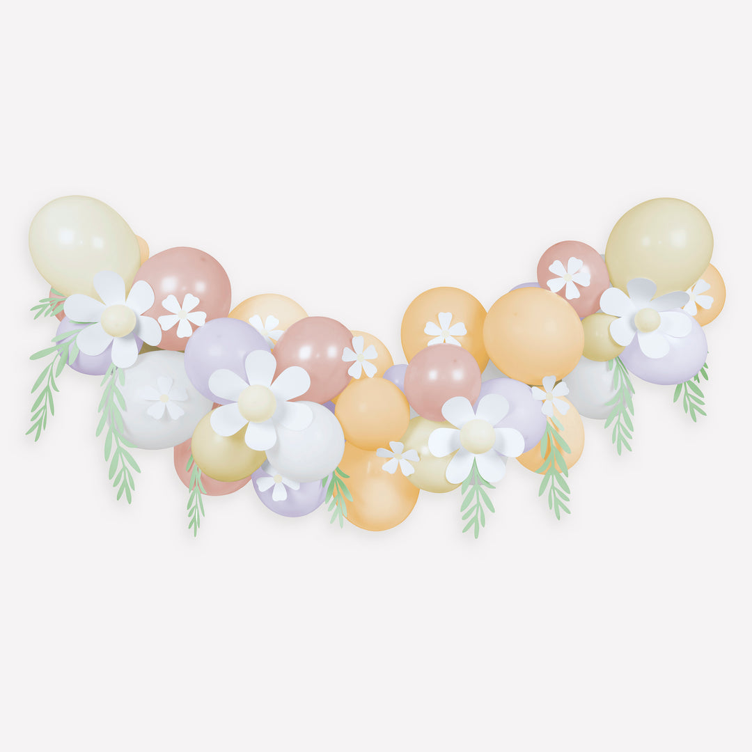 Pastel Daisy Balloon Garland (51 balloons)