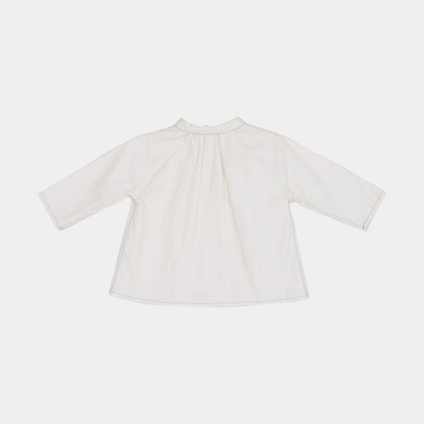 Baby Girls White Cotton Shirt