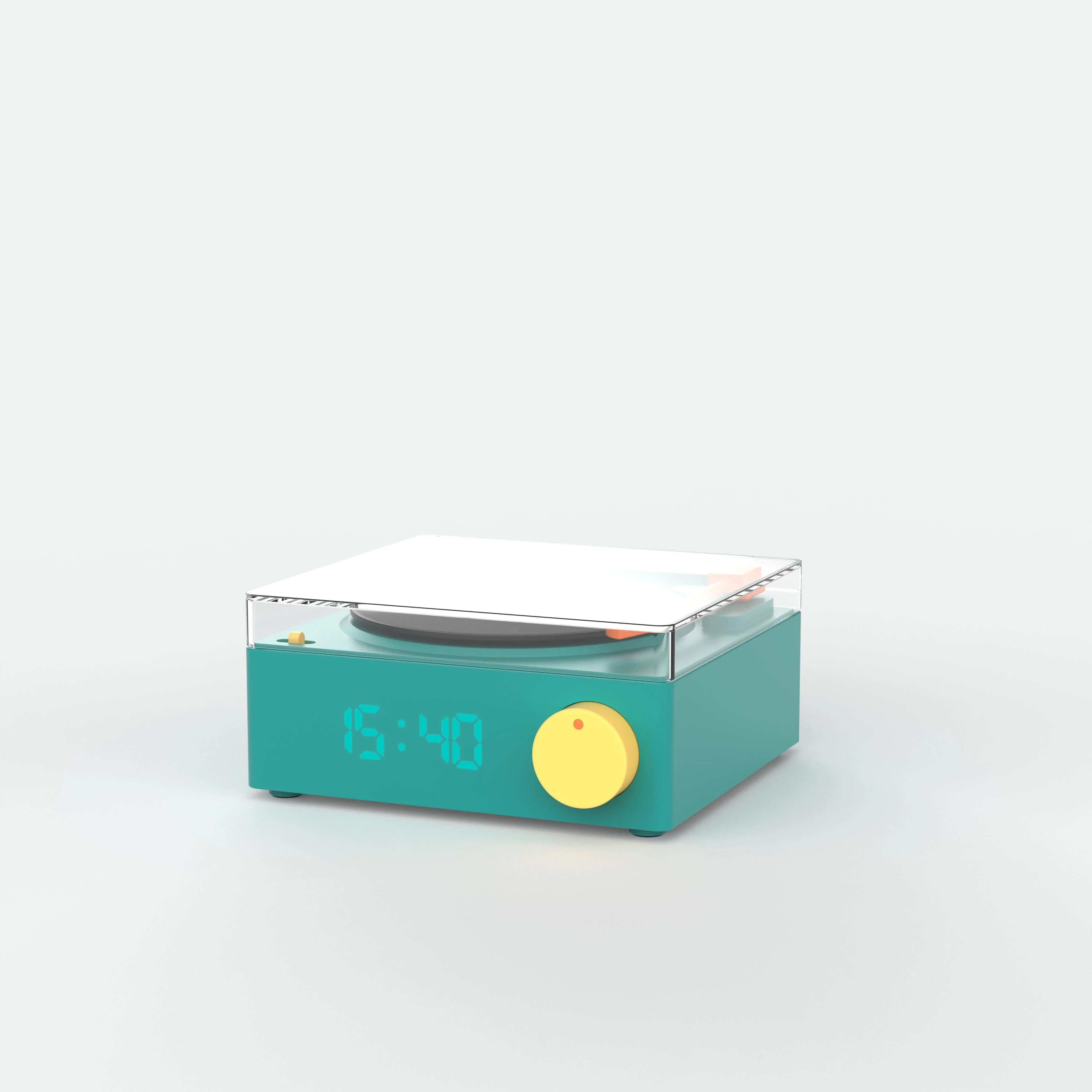 Blue Speaker and Alarm Clock