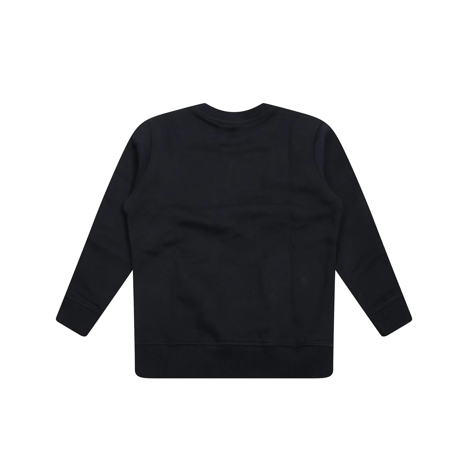 Boys & Girls Black Logo Cotton Long Sleeve T-Shirt