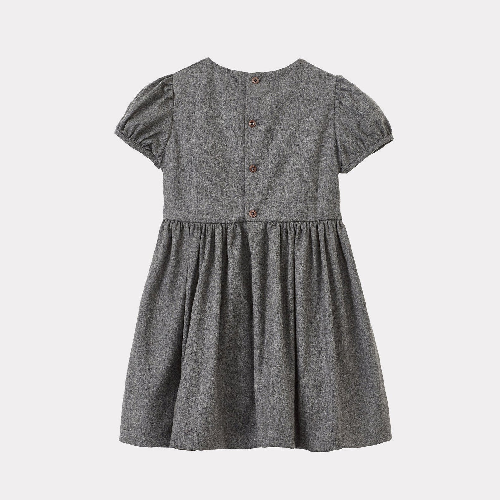 Girls Charcoal Wool Dress