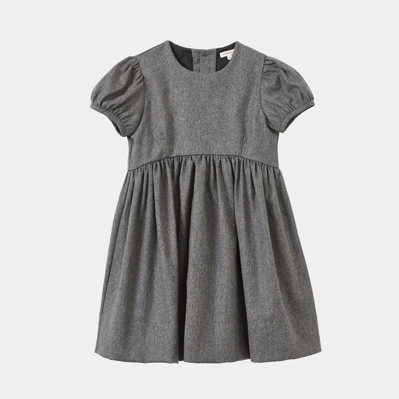 Girls Charcoal Wool Dress