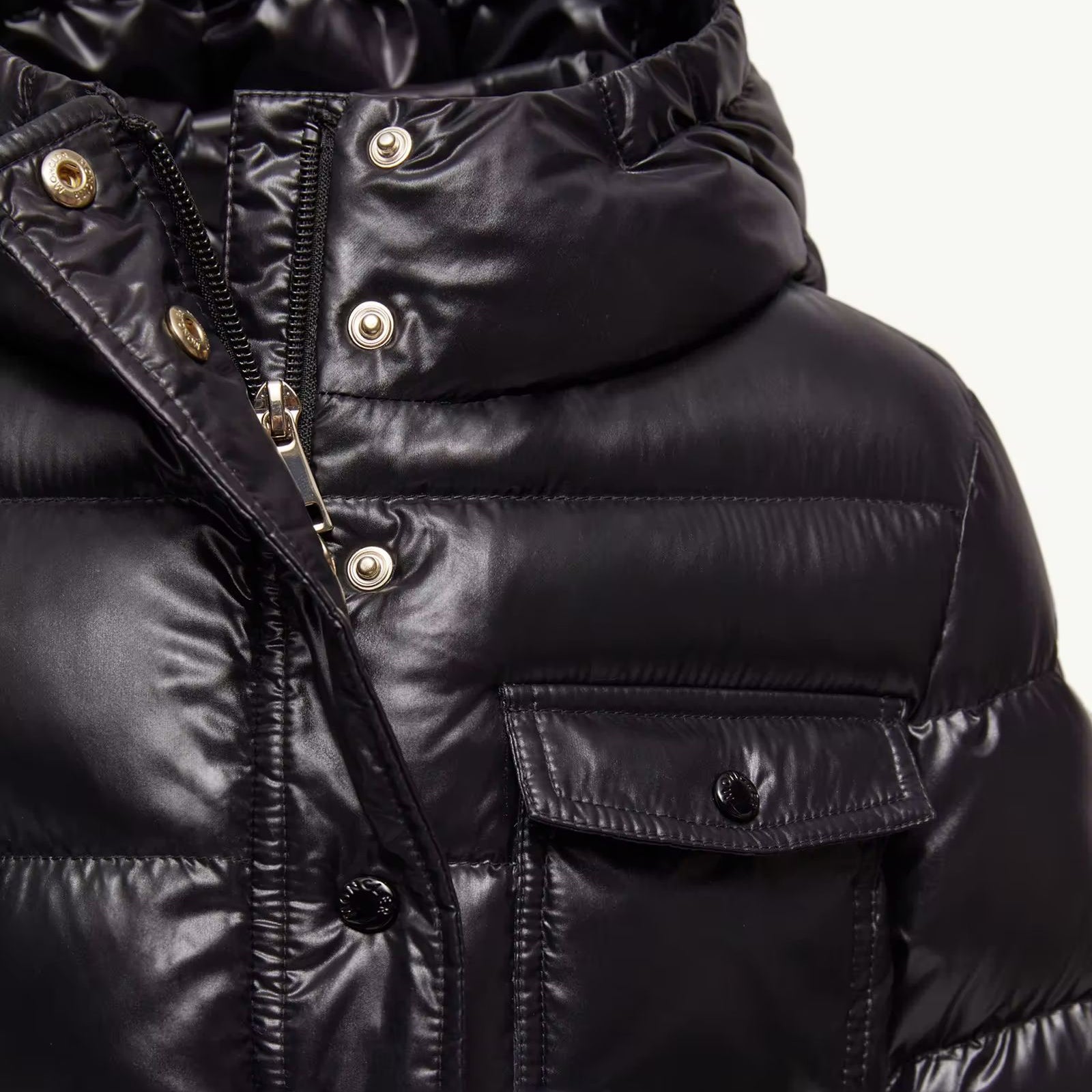 Girls Black "DACCA" Padded Down Coat