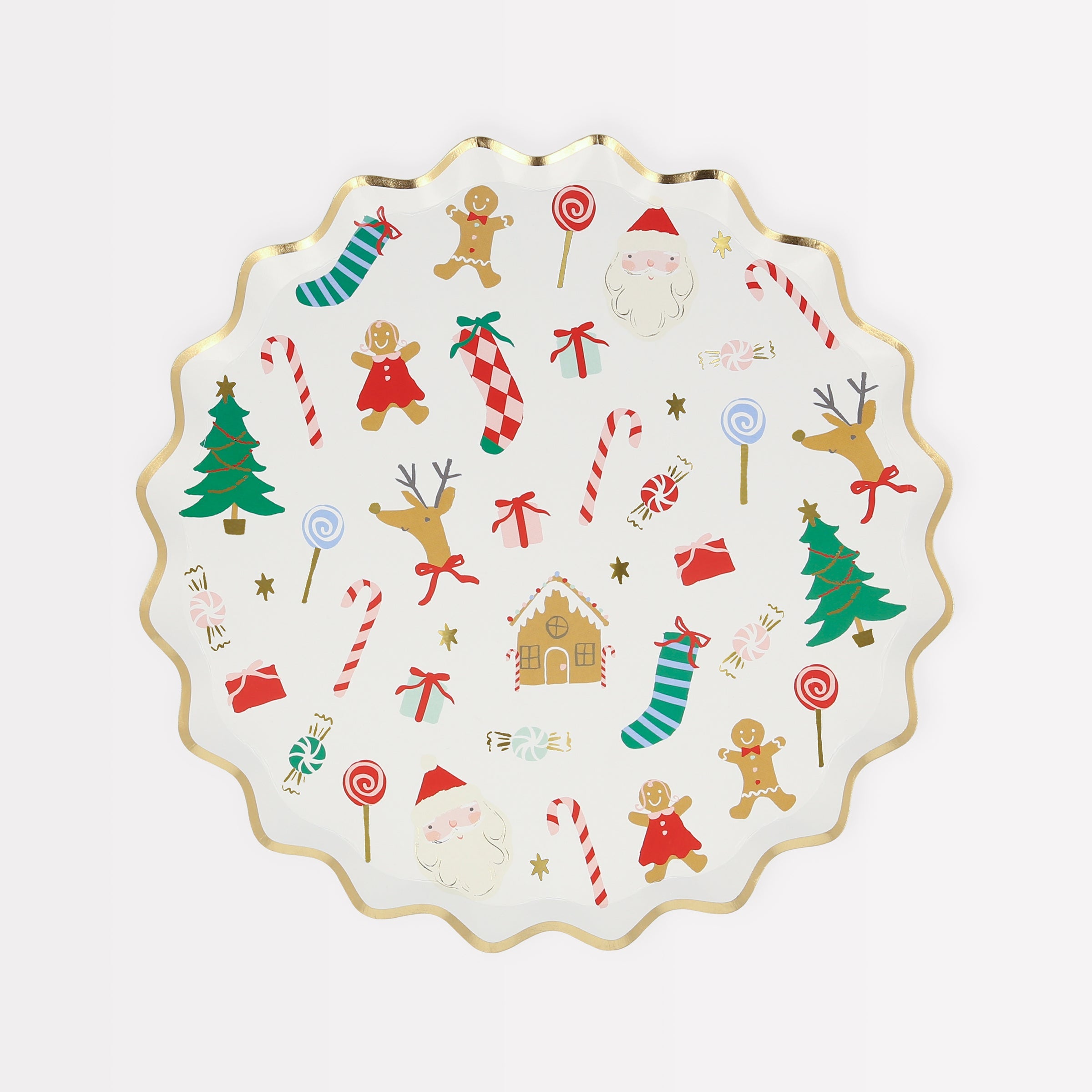 Jolly Christmas Side Plates(8 Pack)