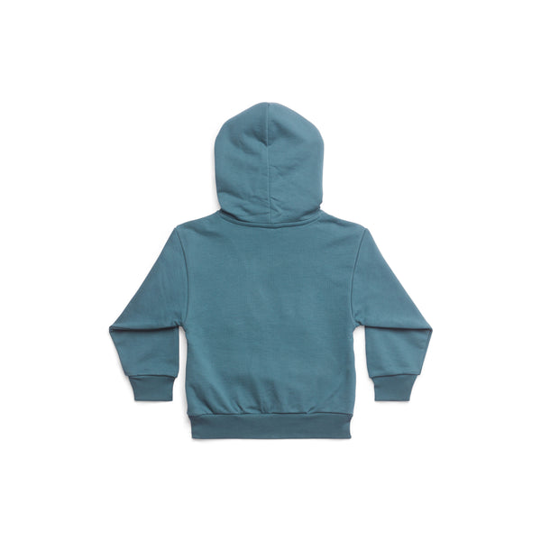 Boys & Girls Blue Logo Hooded Sweatshirt