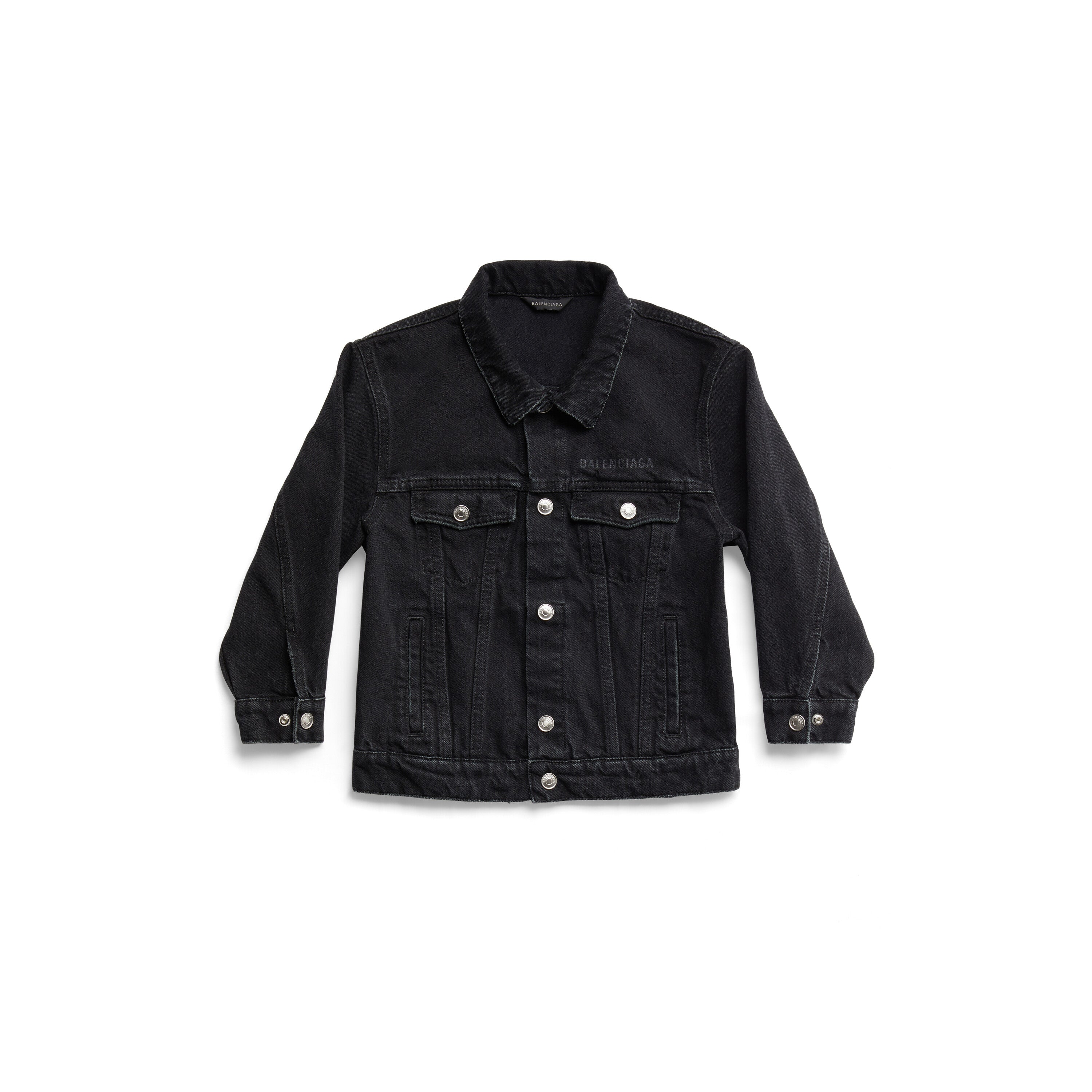 Boys & Girls Black Denim Jacket