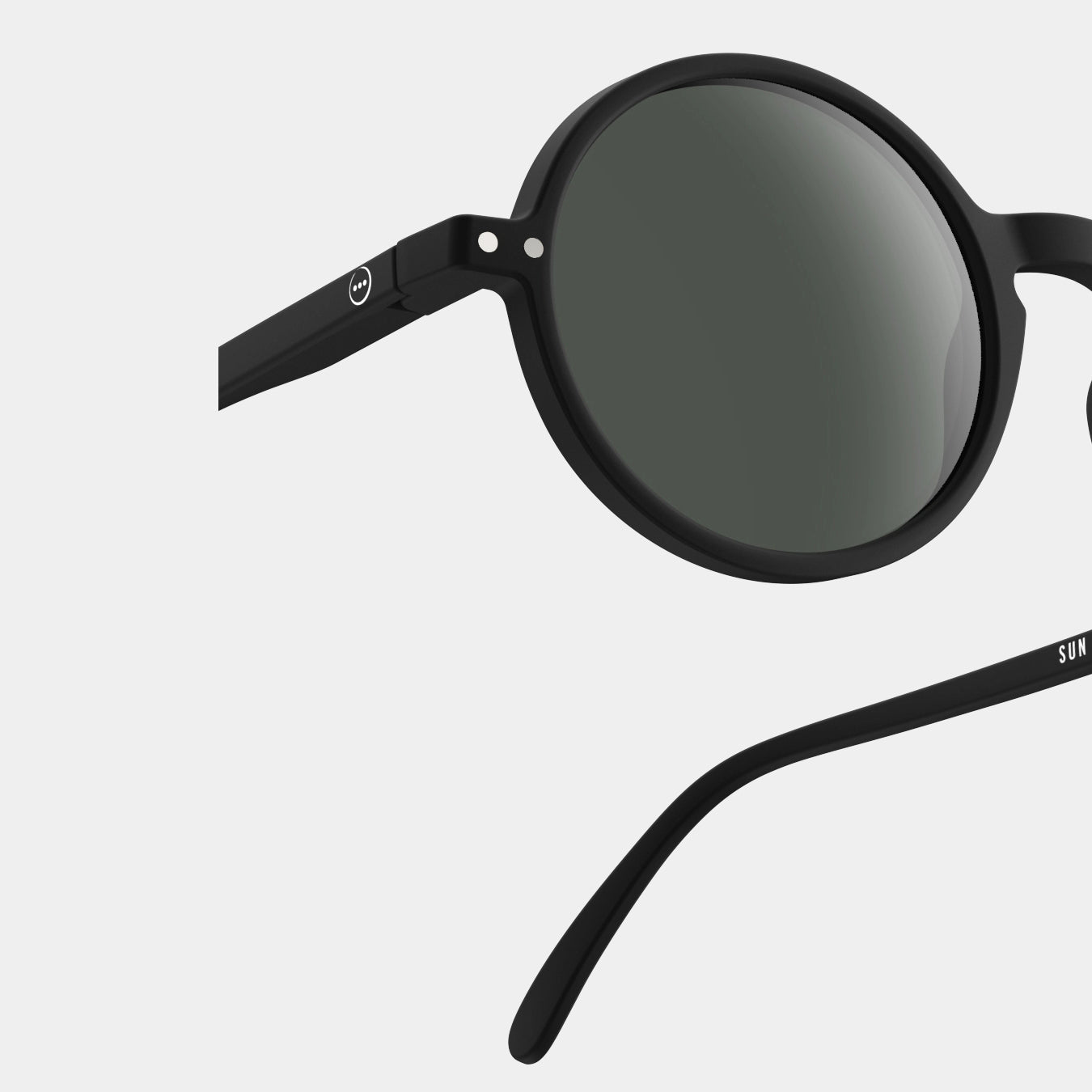 Adult Black "SUN #G" Sunglasses