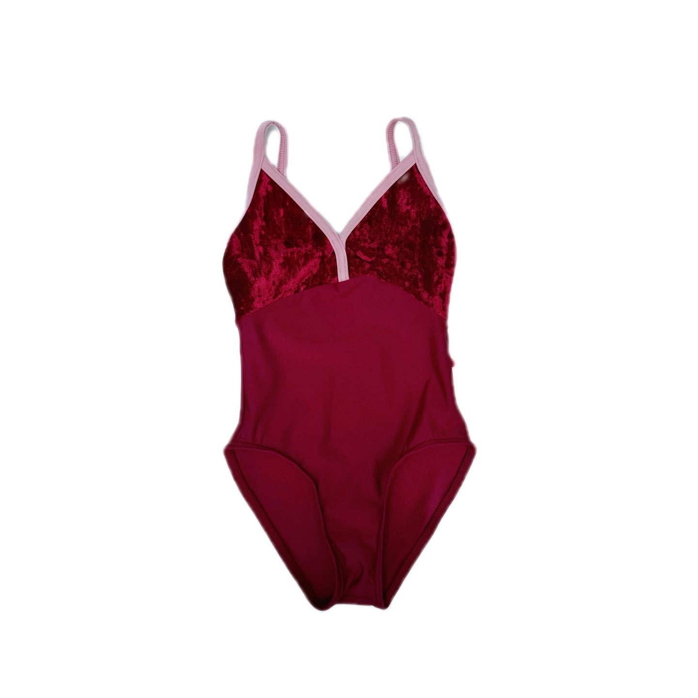 Girls Dark Red "Daria/CV-Dark Red/N-Berry/N-Antique Rose" Ballet Onesies
