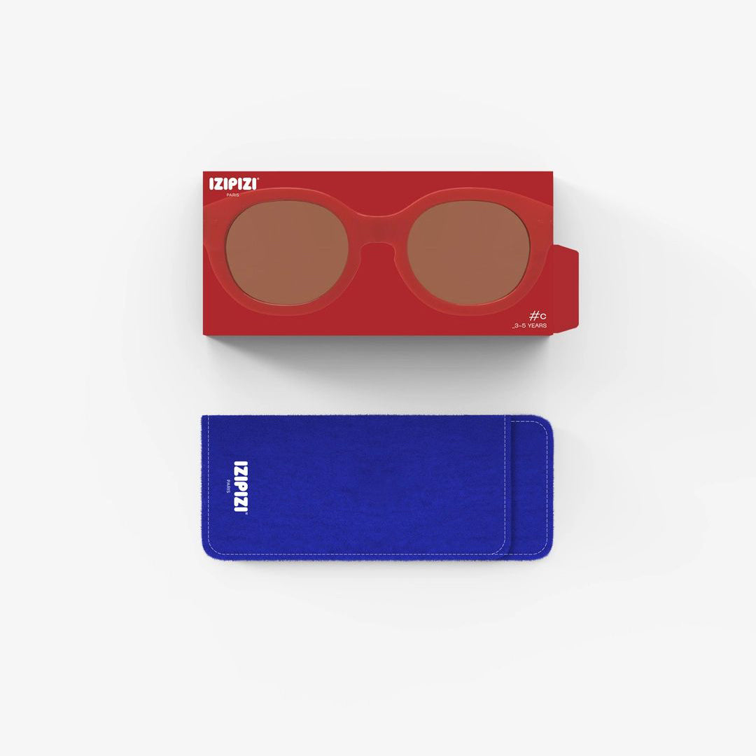 Boys & Girls Red "KIDS+ #c"Sunglasses(3-5Y)