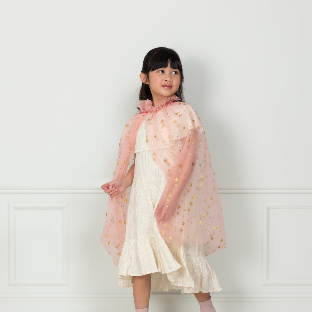 Pink Star Tulle Cape