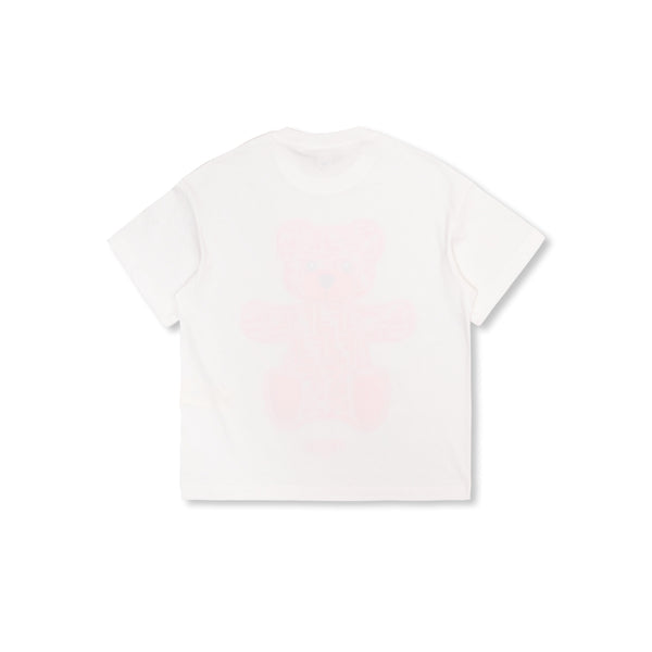 Girls Pink Bear Cotton T-Shirt