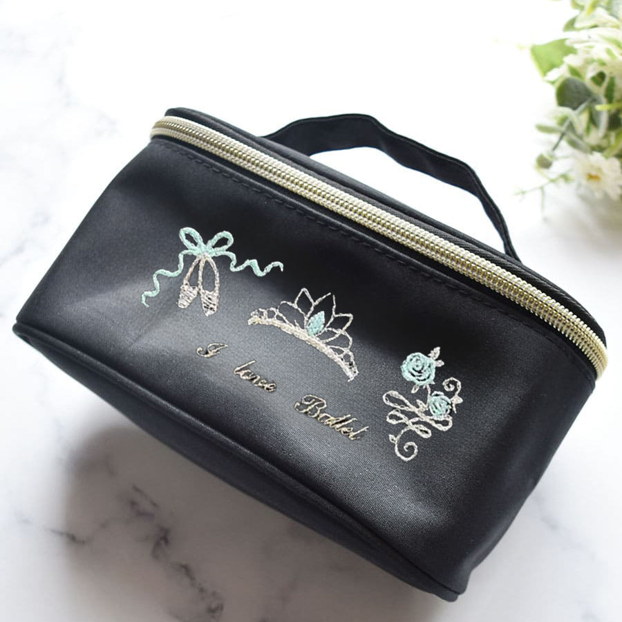 Girls Mint Embroidered"g60/F(Lyra Fairy)Mint Green"Vanity Pouch(M宽17x高9x深6.5cm)