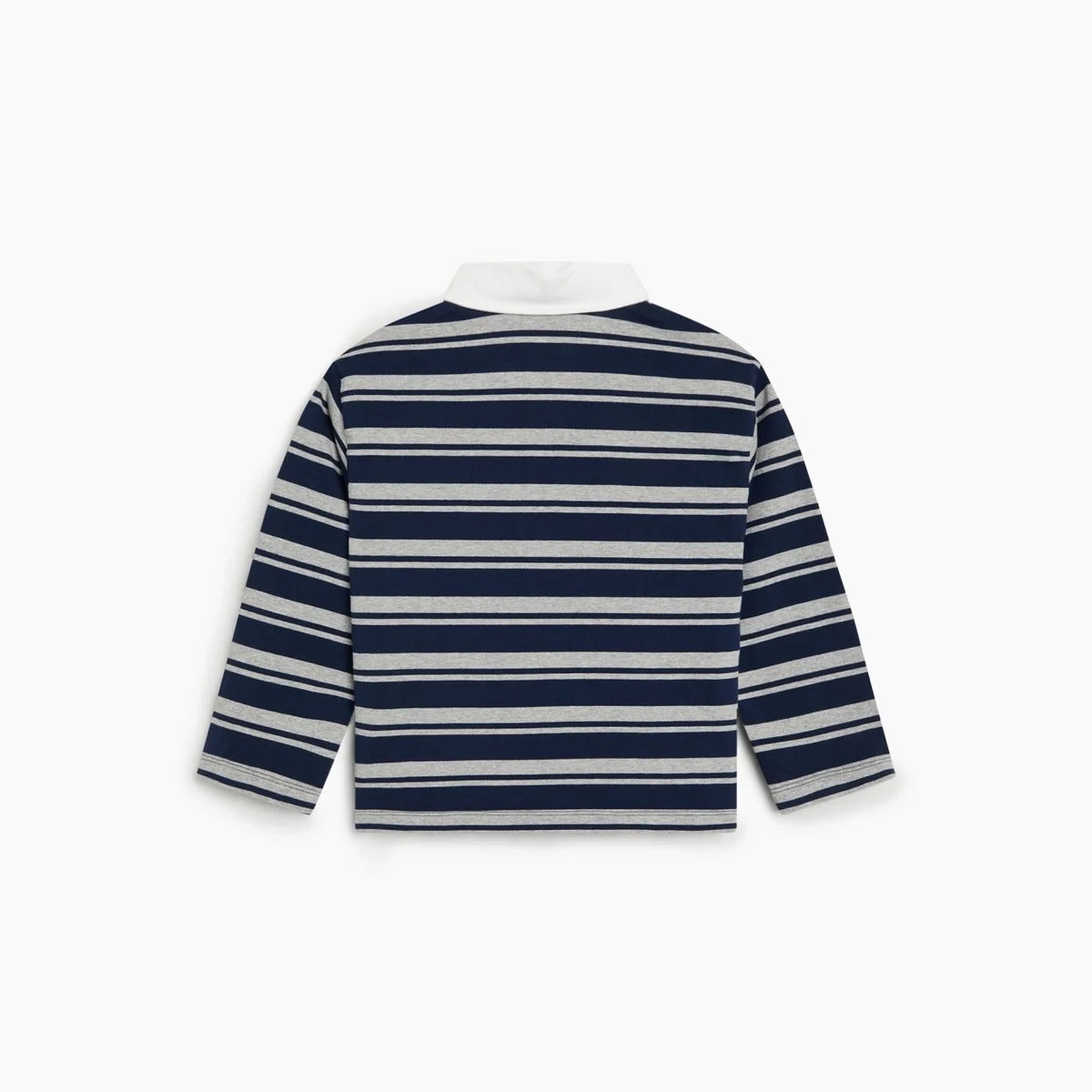Boys & Girls Blue Stripes Cotton Polo Shirt