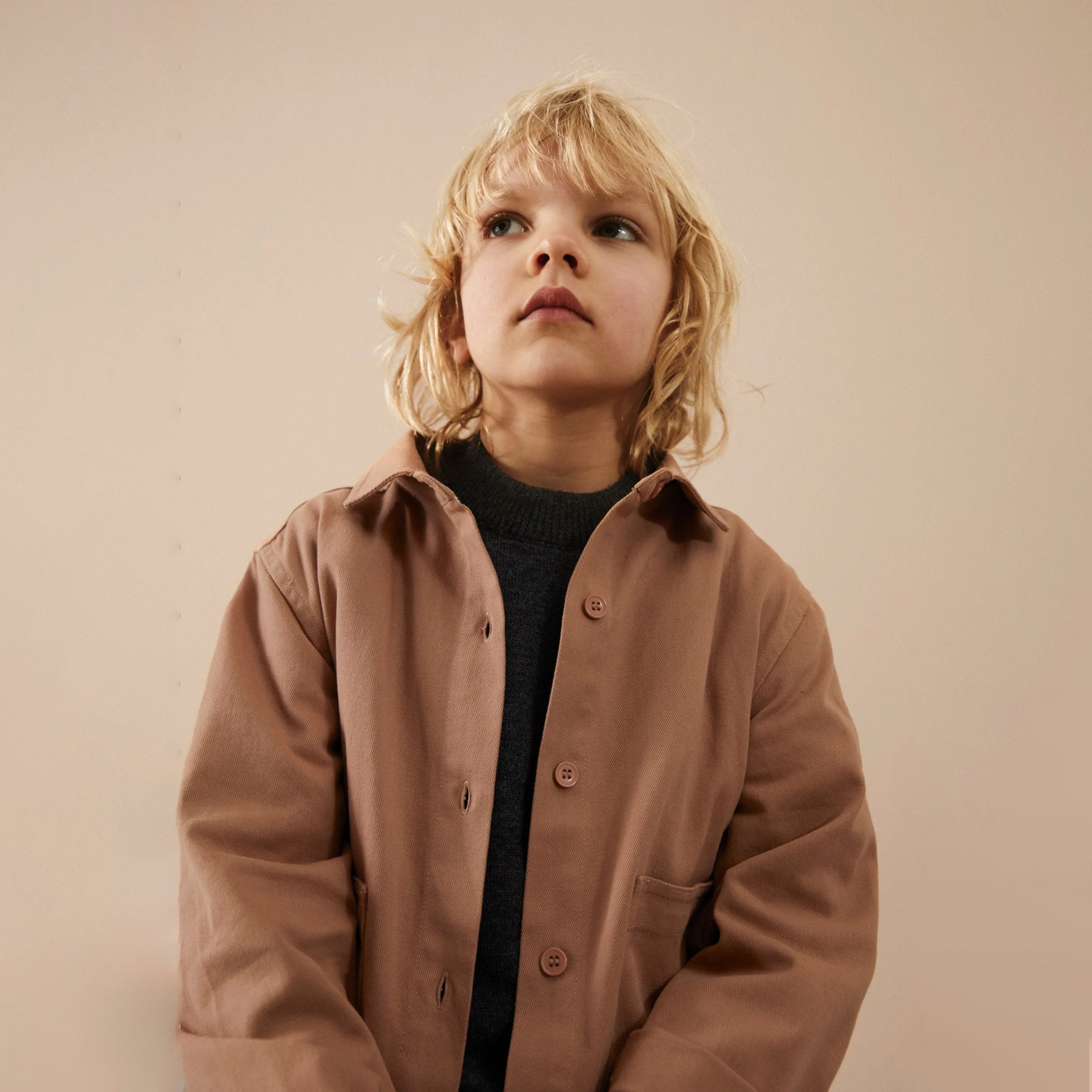 Boys & Girls Khaki Cotton Jacket