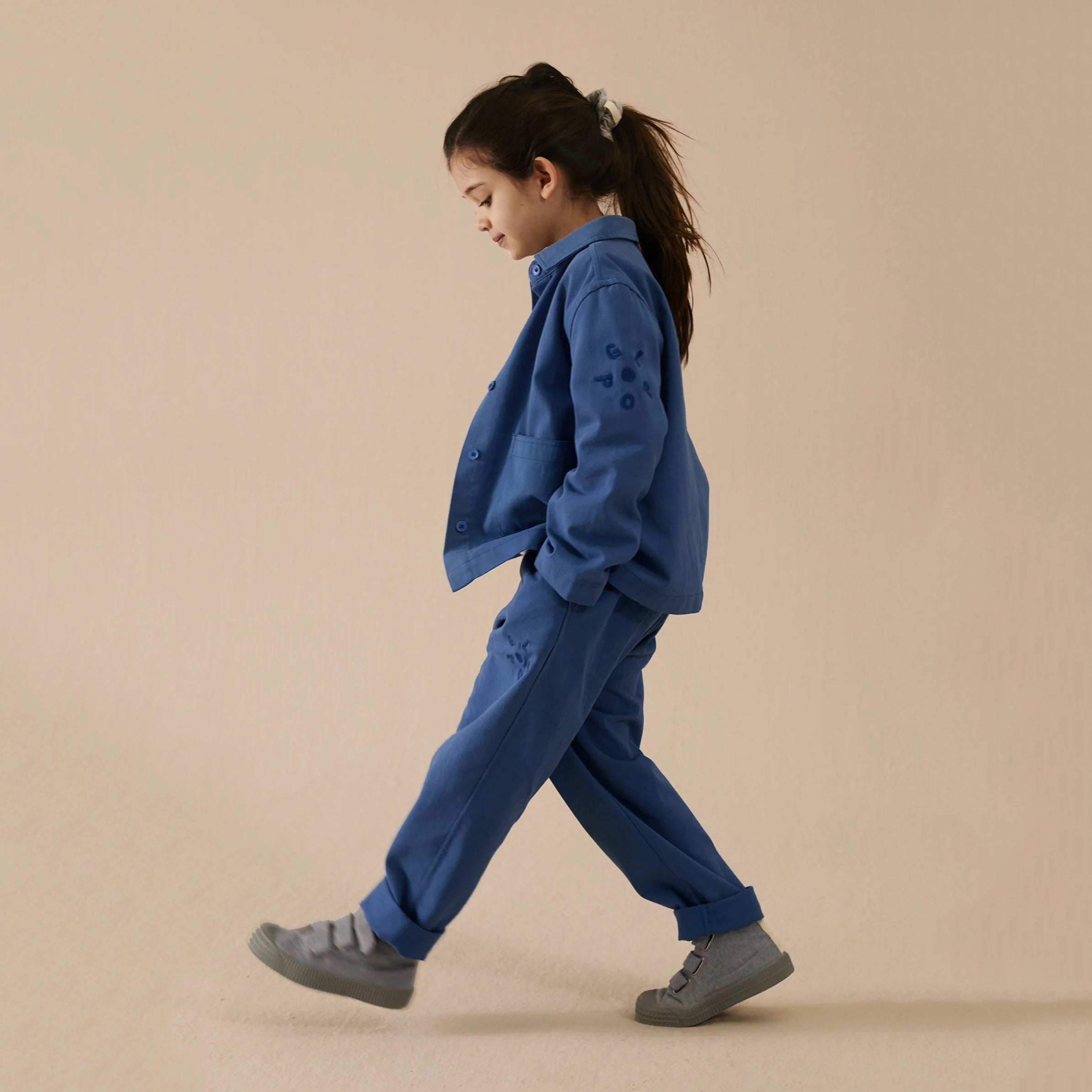 Boys & Girls Blue Cotton Jacket